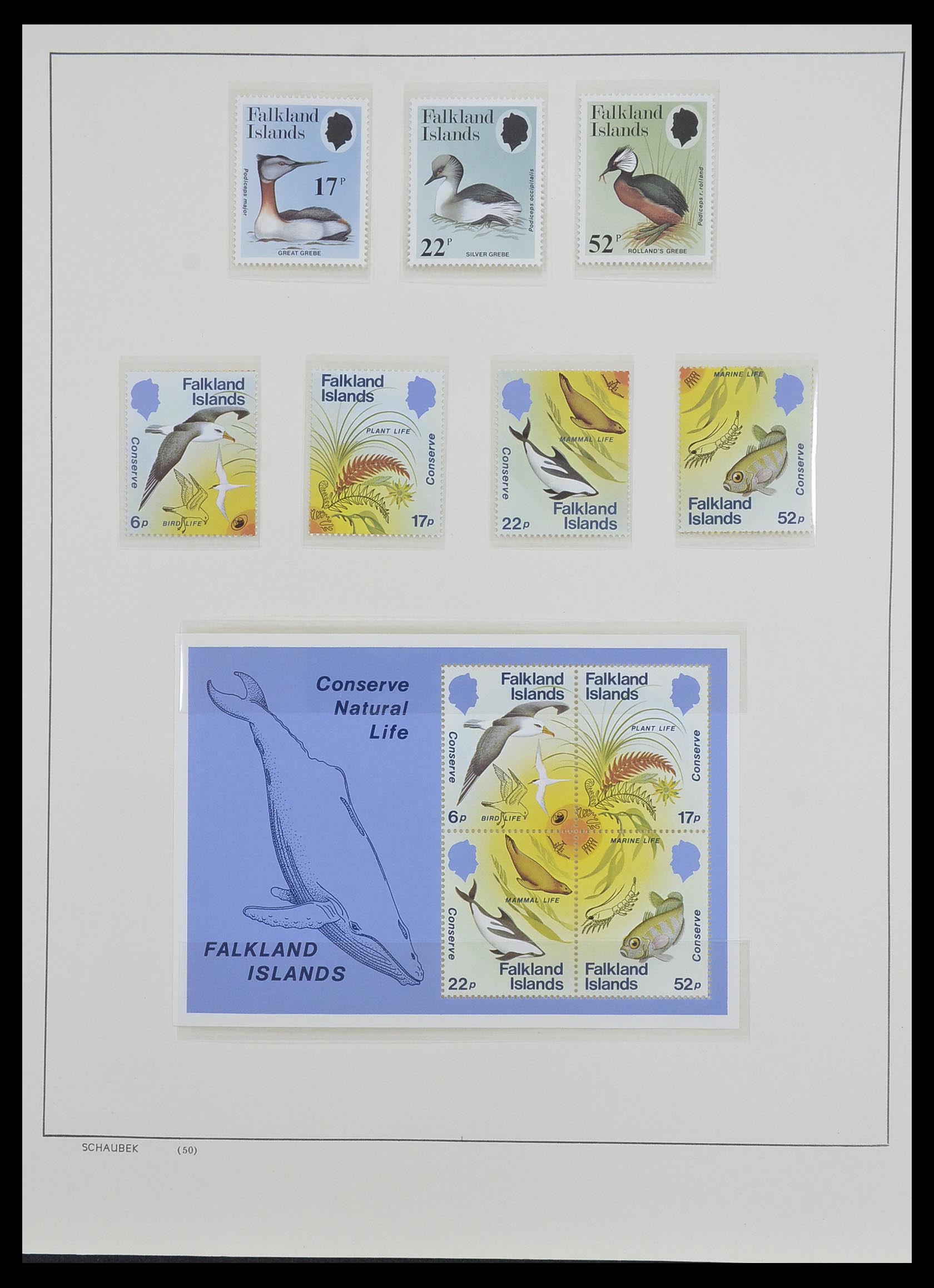 33626 033 - Postzegelverzameling 33626 Falkland Eilanden en Dependencies 1891-198