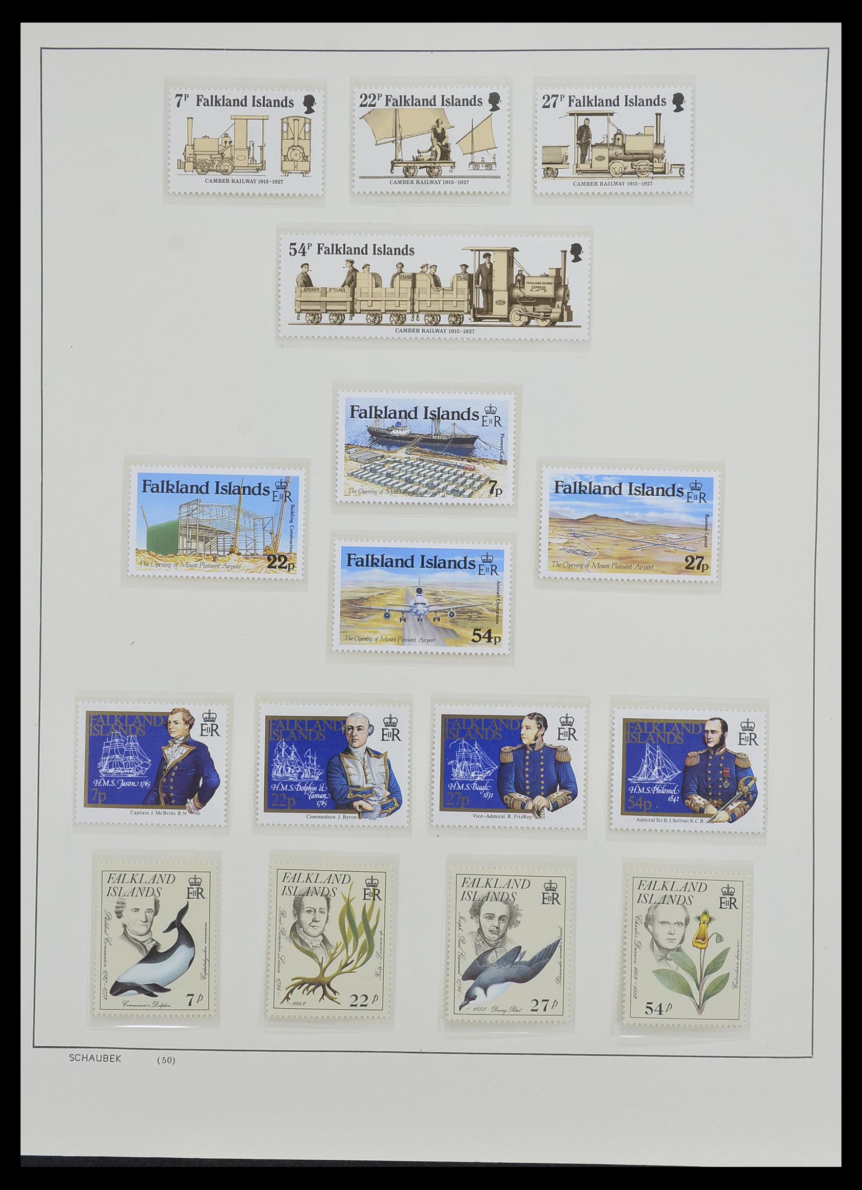 33626 034 - Stamp collection 33626 Falkland Islands and Dependencies 1891-1987.