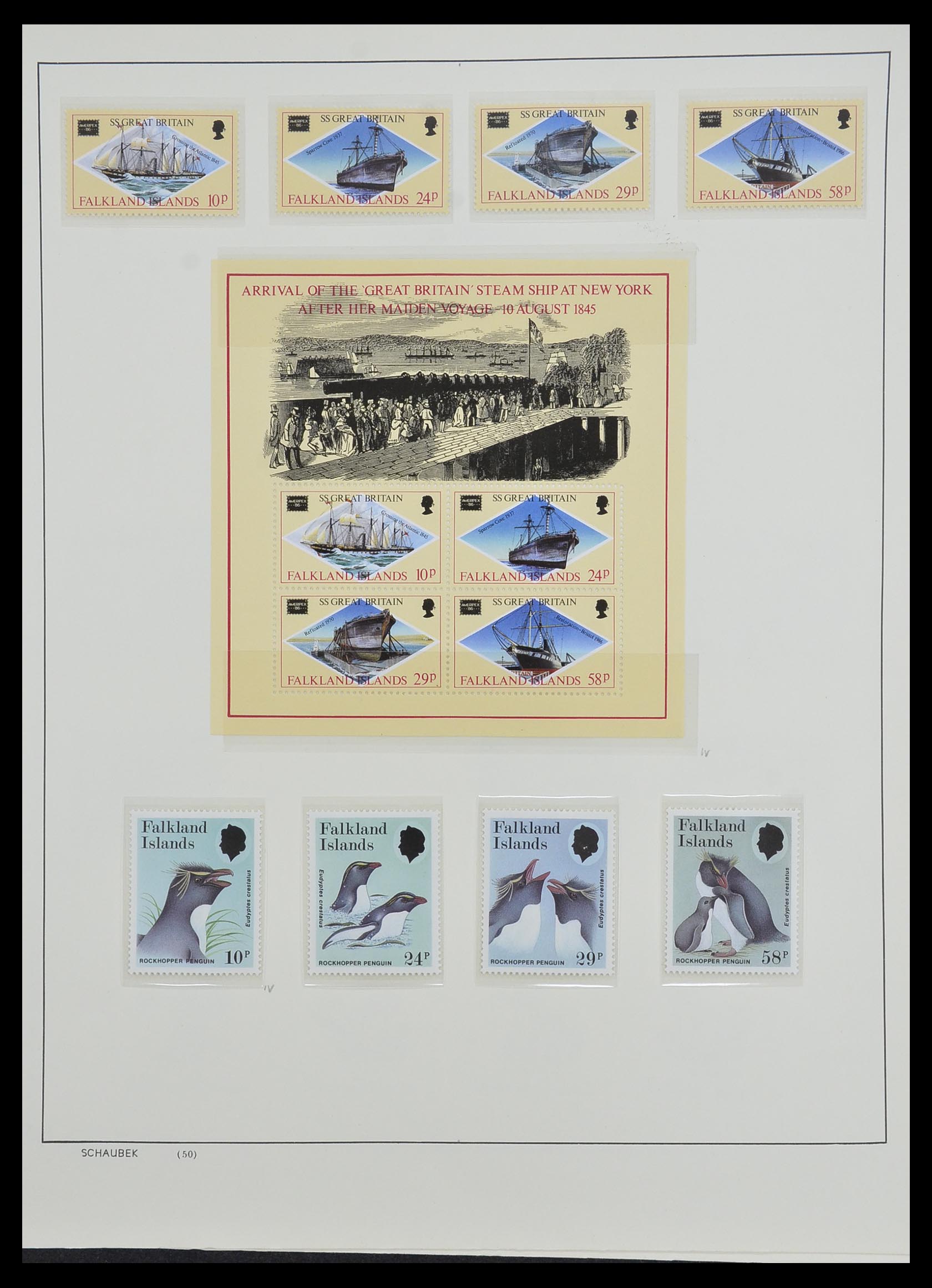 33626 036 - Postzegelverzameling 33626 Falkland Eilanden en Dependencies 1891-198