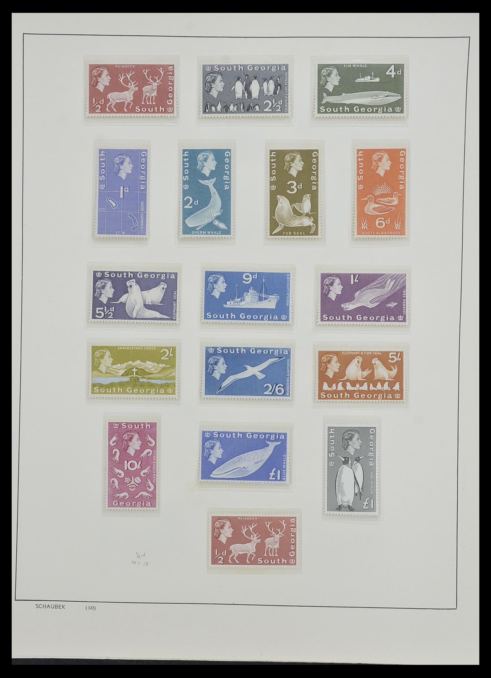 33626 042 - Postzegelverzameling 33626 Falkland Eilanden en Dependencies 1891-198