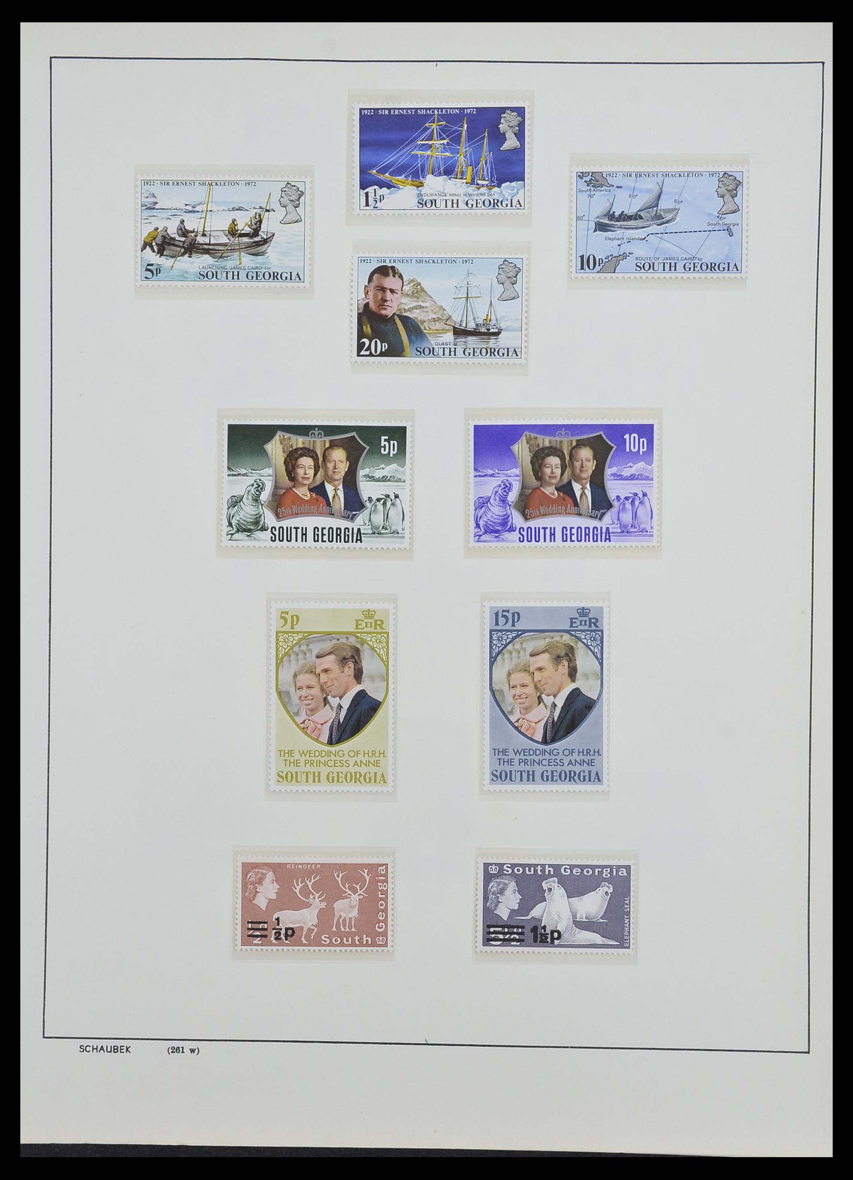 33626 044 - Stamp collection 33626 Falkland Islands and Dependencies 1891-1987.