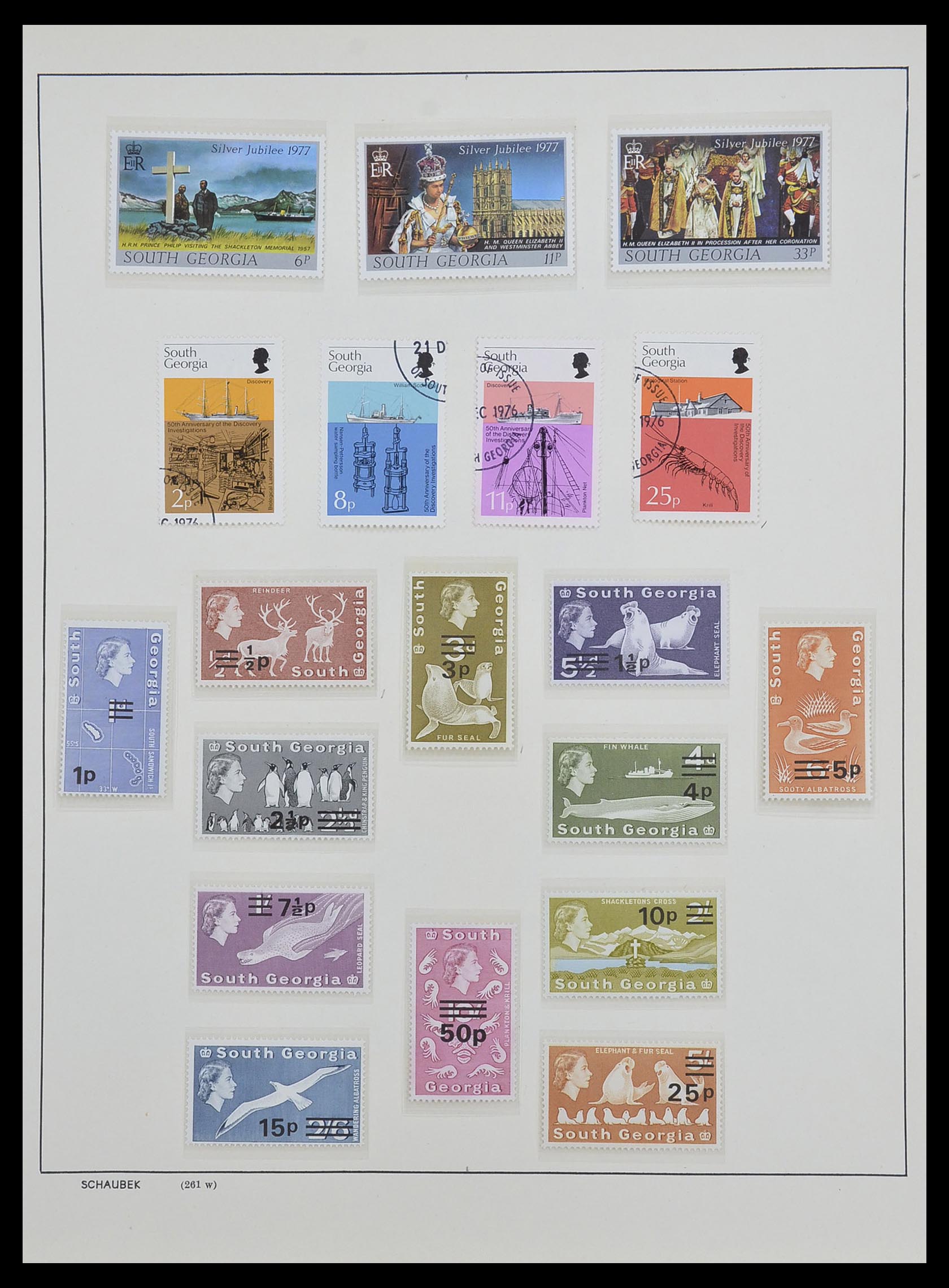33626 046 - Postzegelverzameling 33626 Falkland Eilanden en Dependencies 1891-198