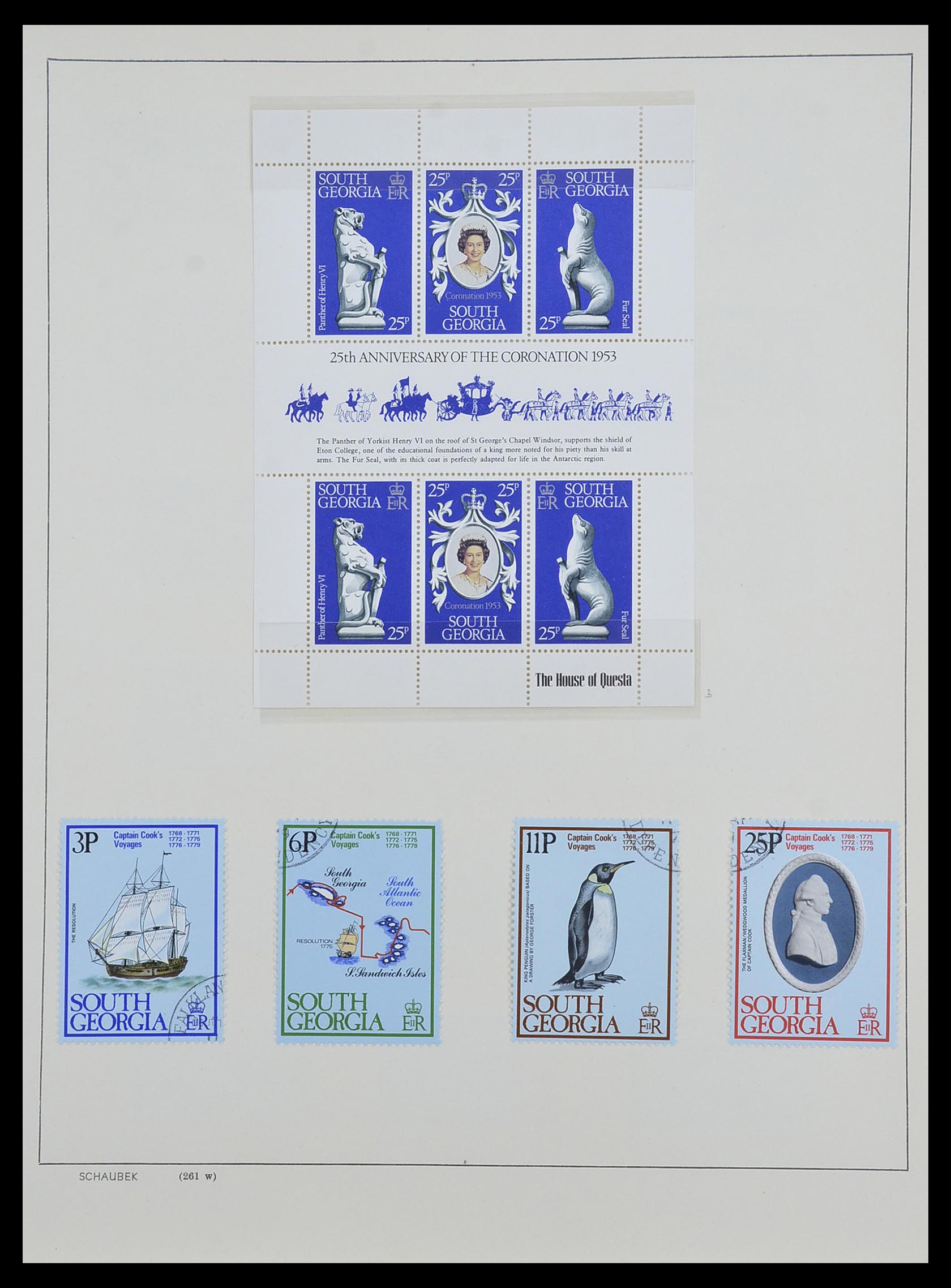 33626 047 - Stamp collection 33626 Falkland Islands and Dependencies 1891-1987.