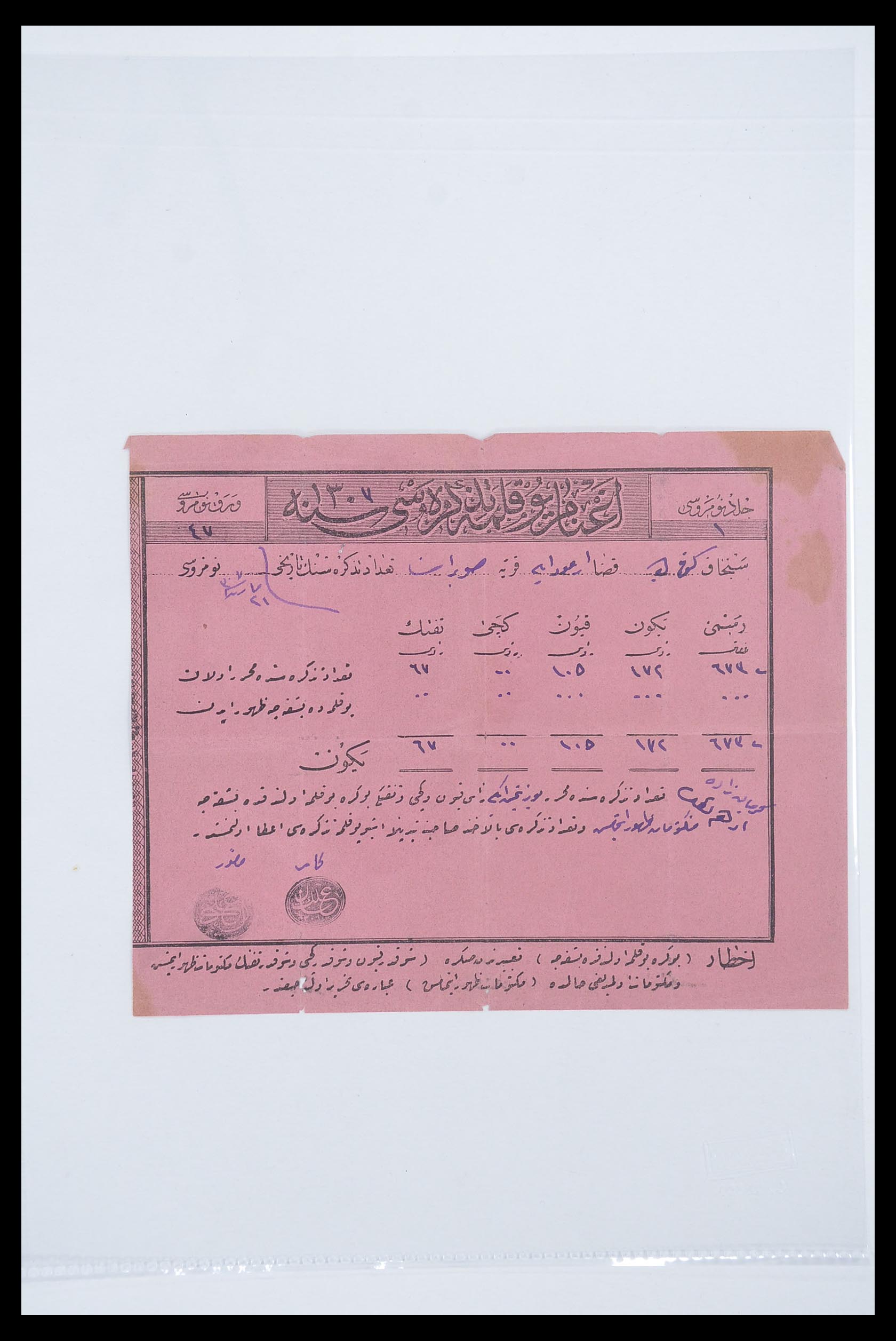 33627 052 - Postzegelverzameling 33627 Turkije fiscaal 1864-1921.