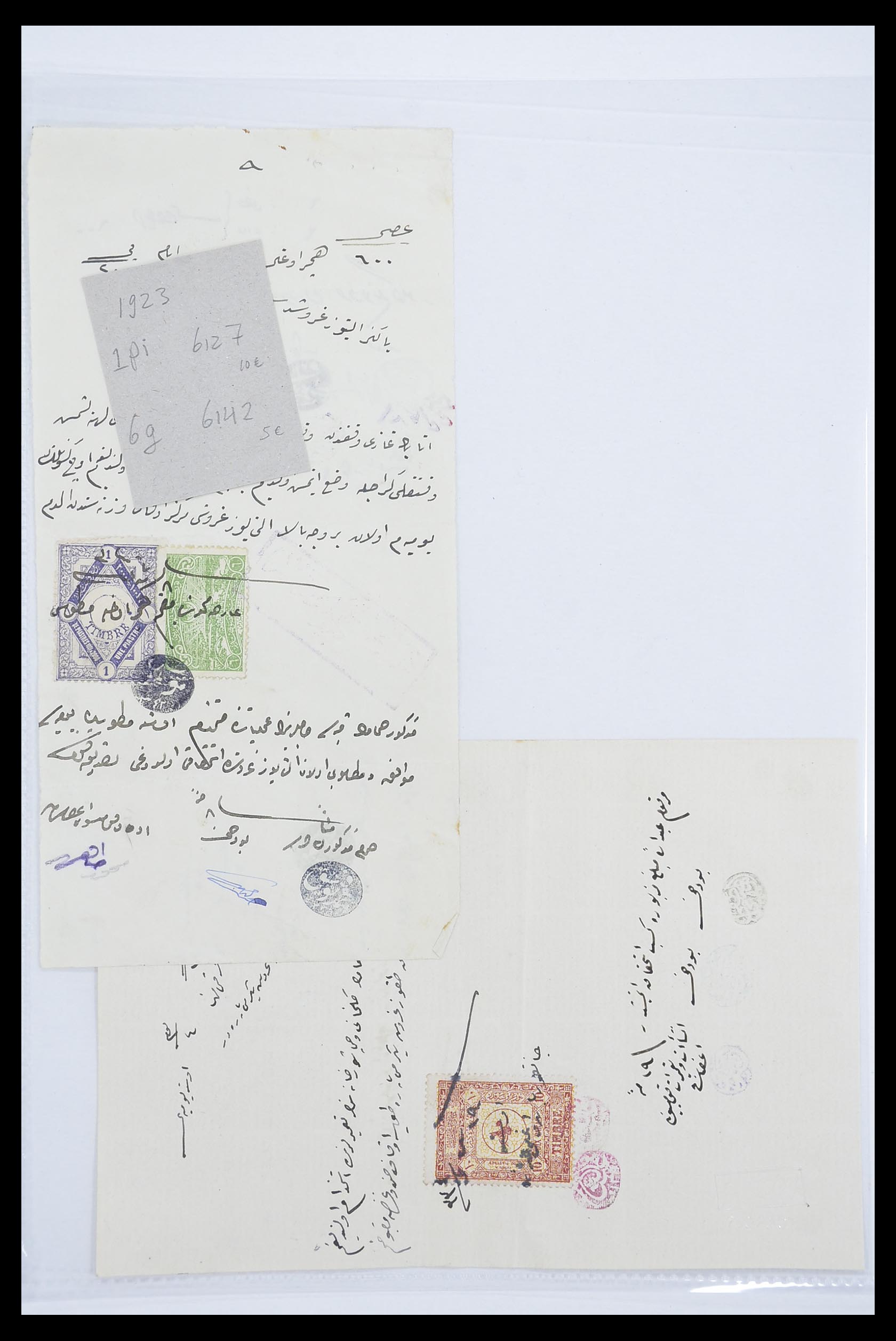 33627 081 - Postzegelverzameling 33627 Turkije fiscaal 1864-1921.
