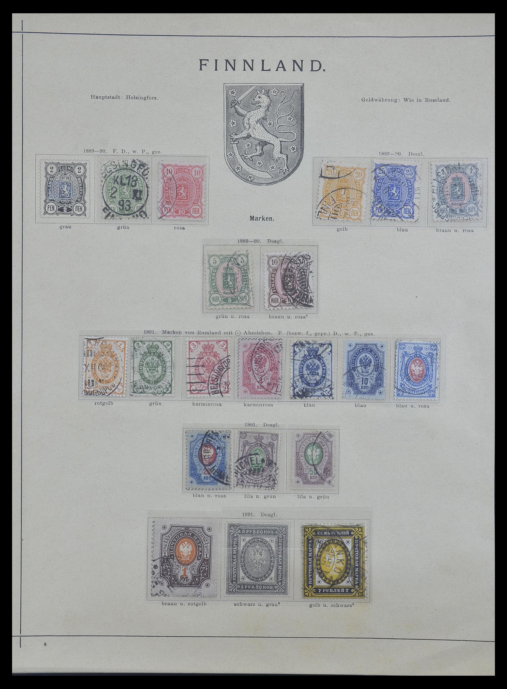 33628 006 - Postzegelverzameling 33628 Scandinavië 1851-1900.