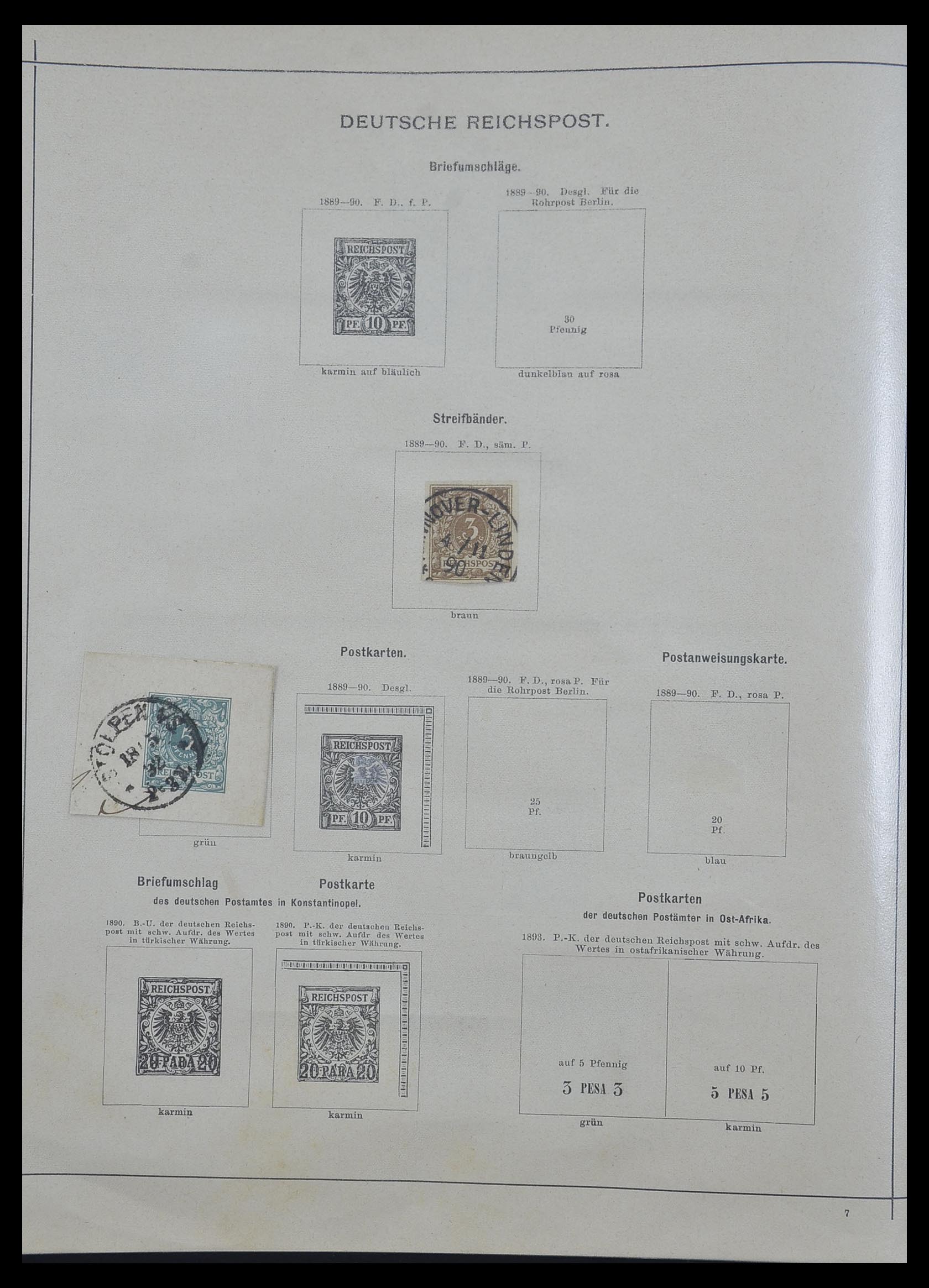 33628 007 - Postzegelverzameling 33628 Scandinavië 1851-1900.