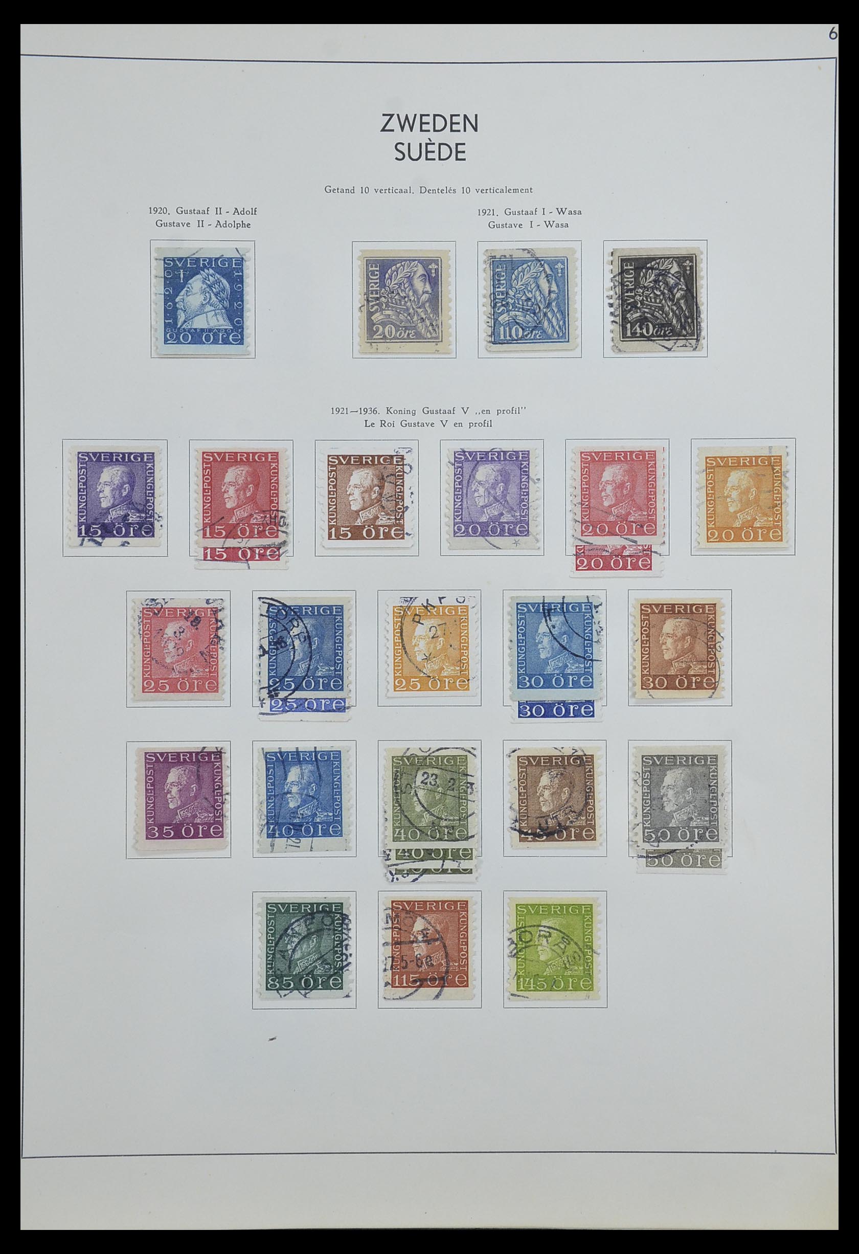 33629 007 - Postzegelverzameling 33629 Zweden 1858-1957.
