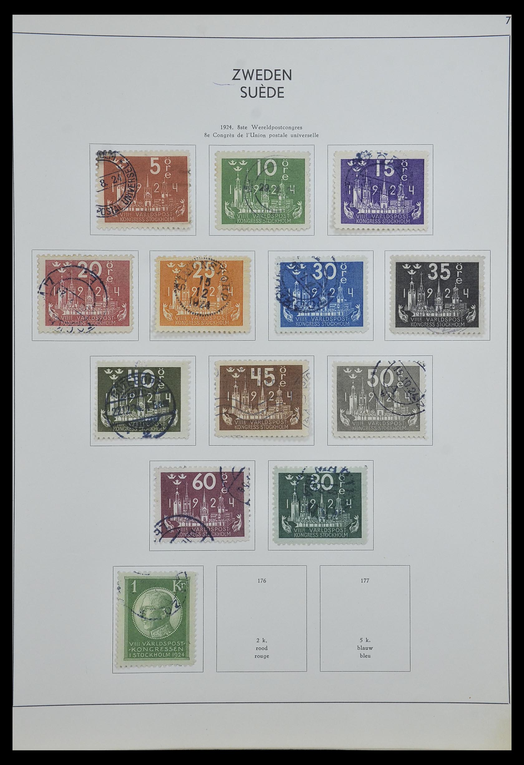 33629 008 - Postzegelverzameling 33629 Zweden 1858-1957.