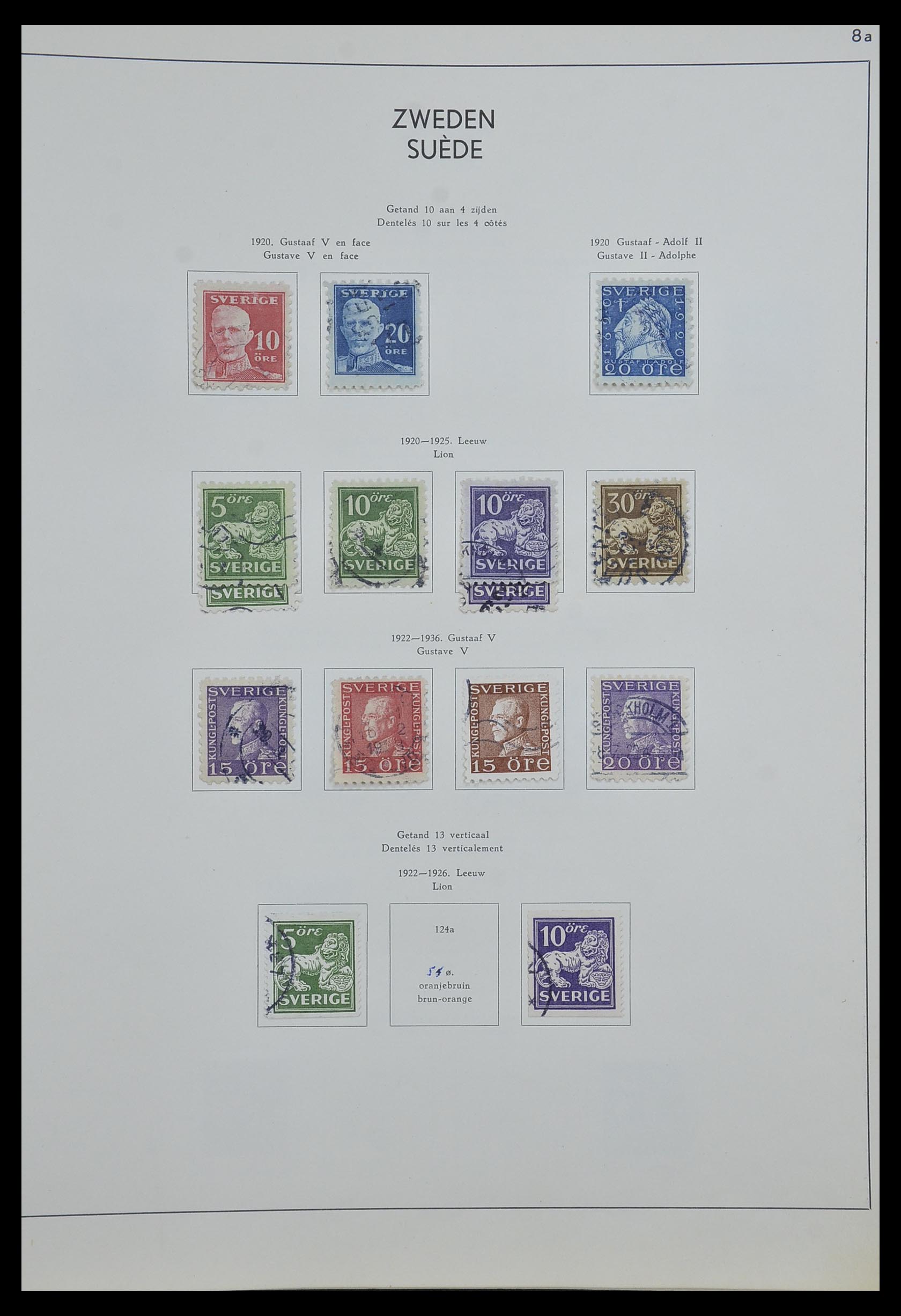 33629 010 - Stamp collection 33629 Sweden 1858-1957.