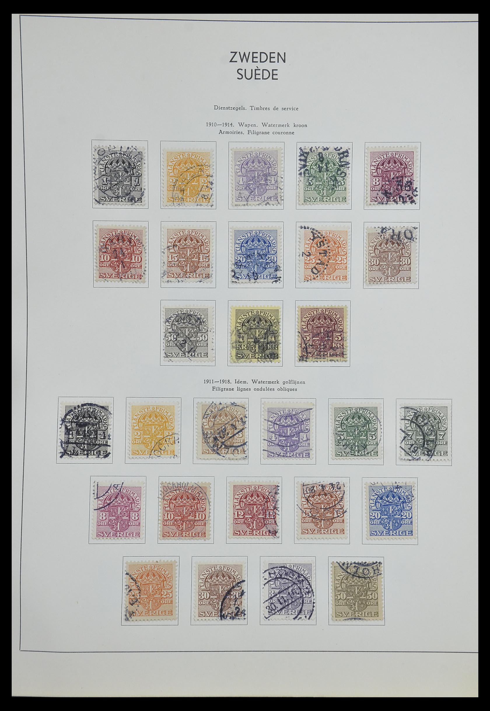 33629 020 - Postzegelverzameling 33629 Zweden 1858-1957.
