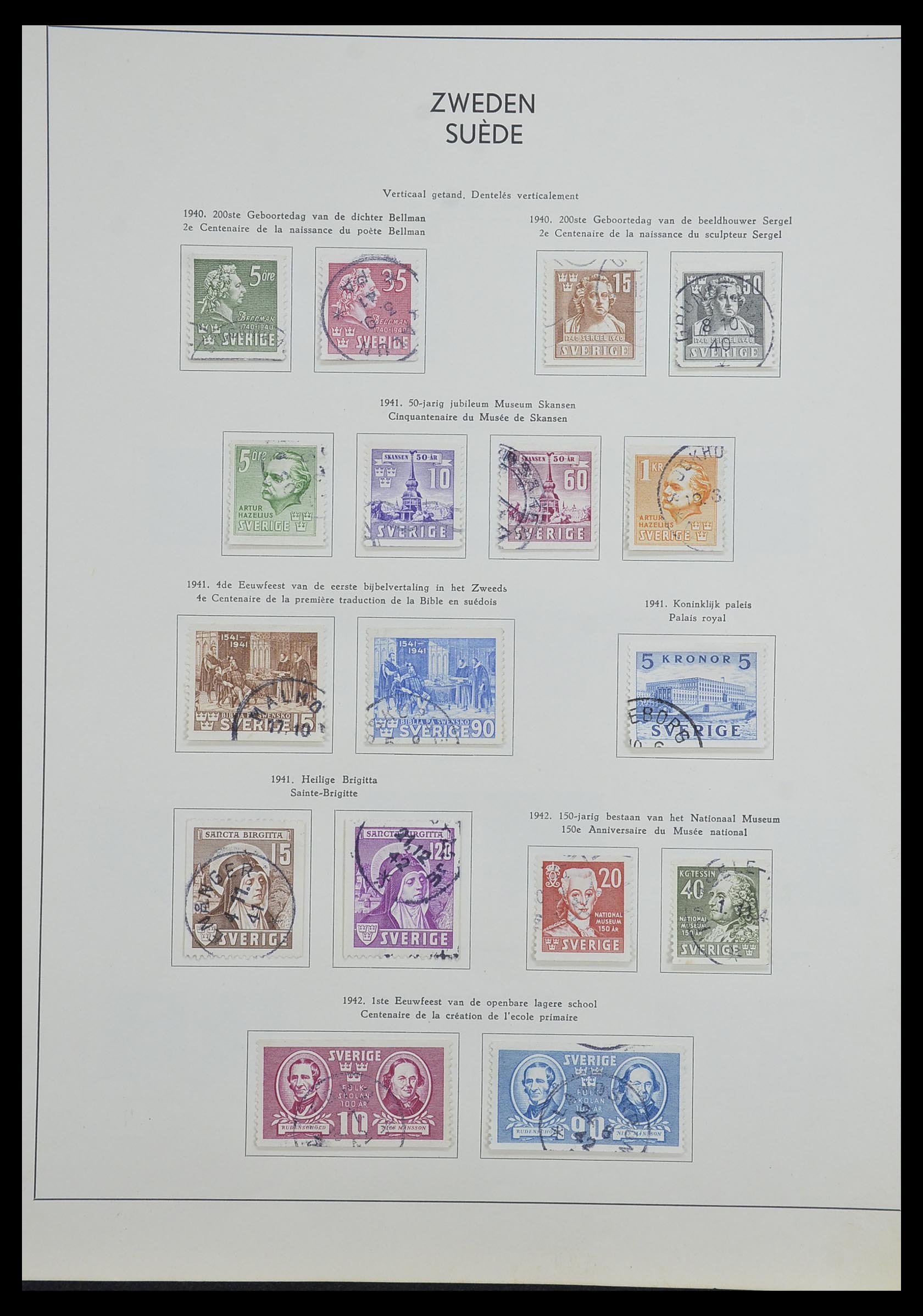 33629 023 - Postzegelverzameling 33629 Zweden 1858-1957.