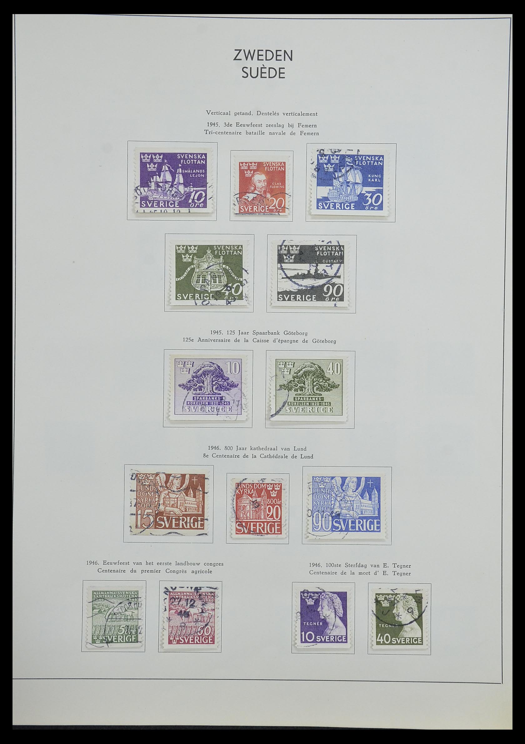 33629 027 - Postzegelverzameling 33629 Zweden 1858-1957.