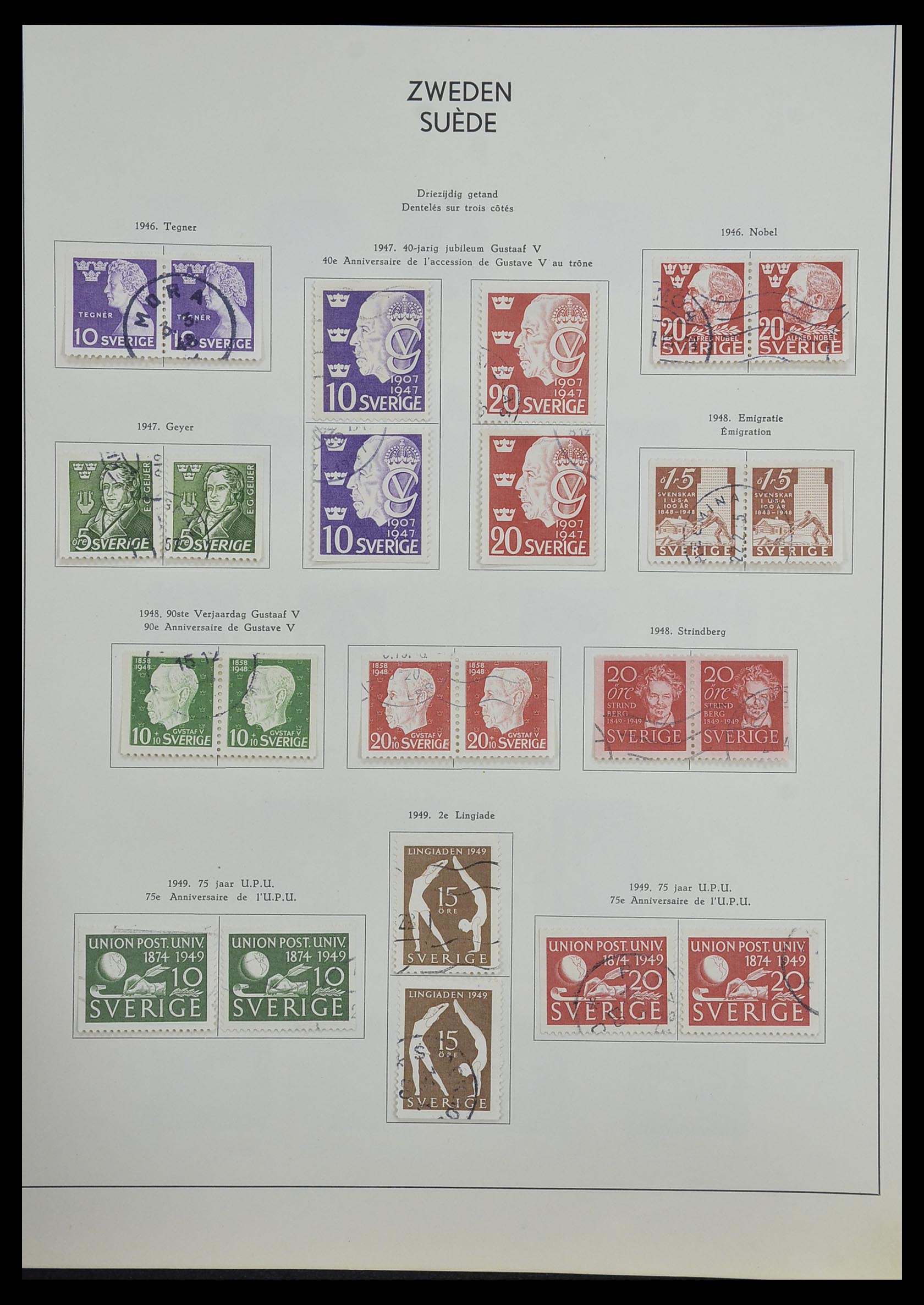 33629 029 - Postzegelverzameling 33629 Zweden 1858-1957.