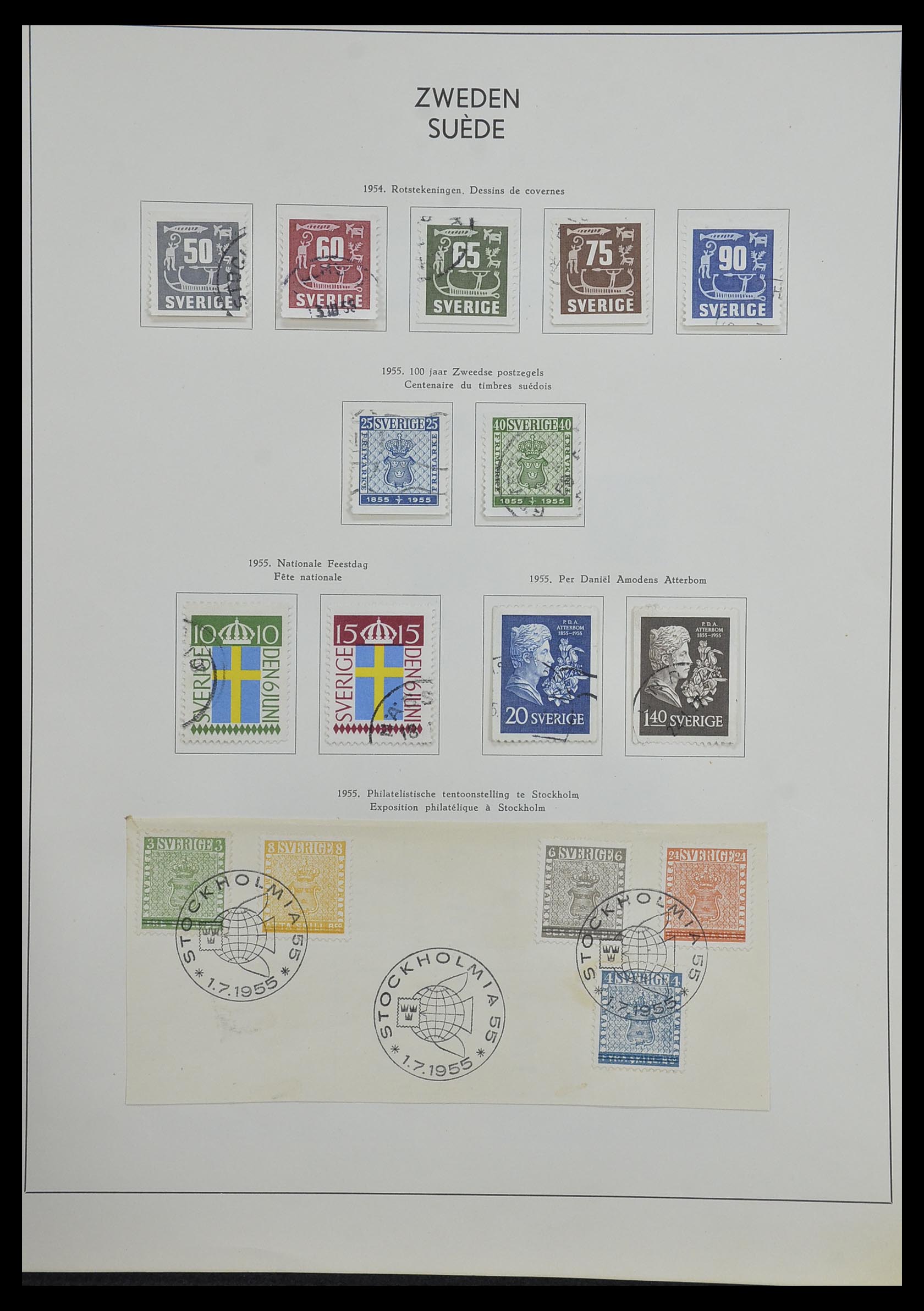 33629 033 - Stamp collection 33629 Sweden 1858-1957.