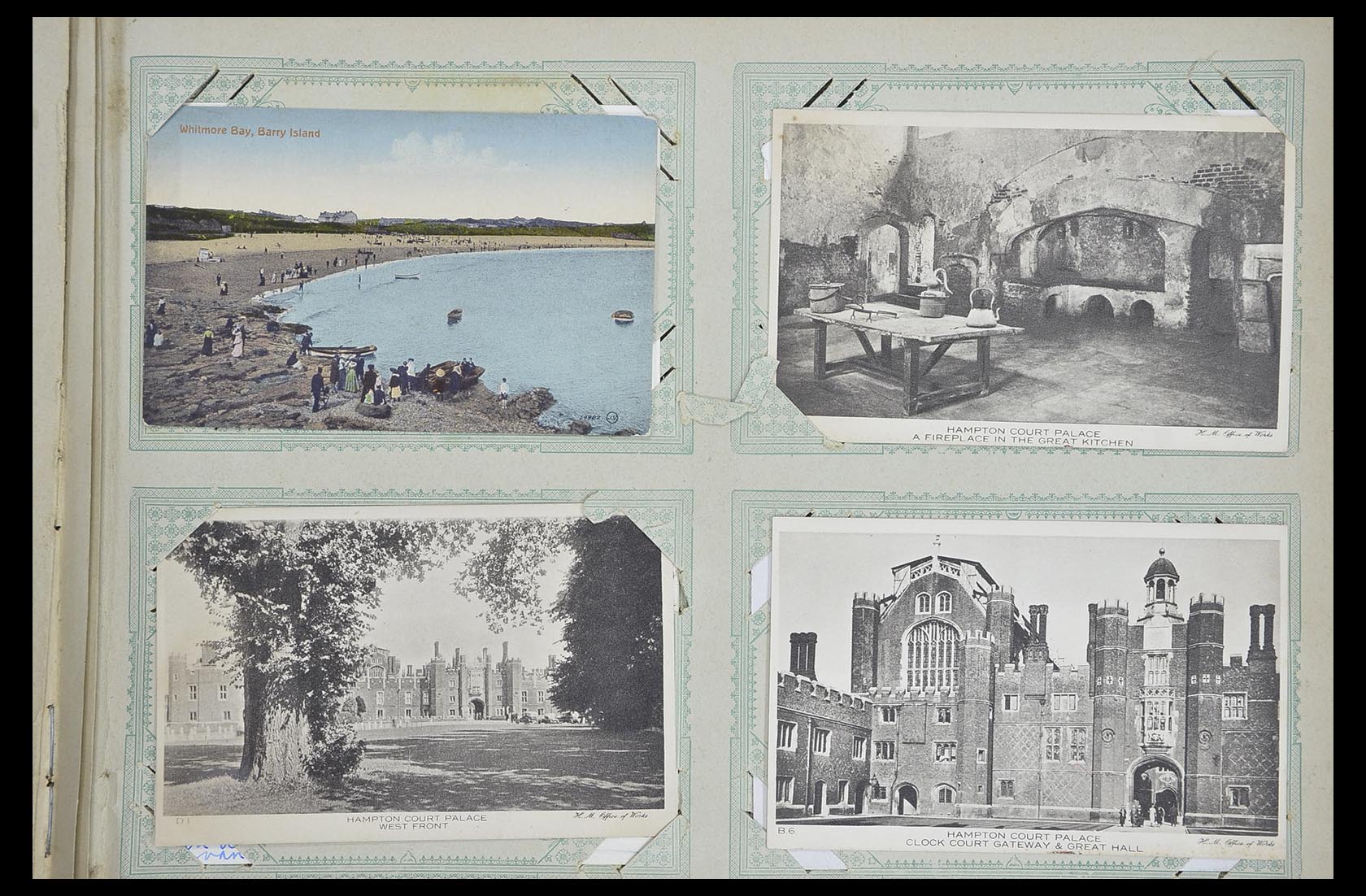 33633 005 - Postzegelverzameling 33633 Engeland ansichtkaarten 1900-1950.