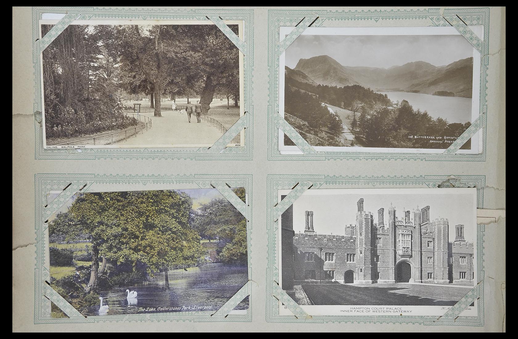 33633 006 - Postzegelverzameling 33633 Engeland ansichtkaarten 1900-1950.