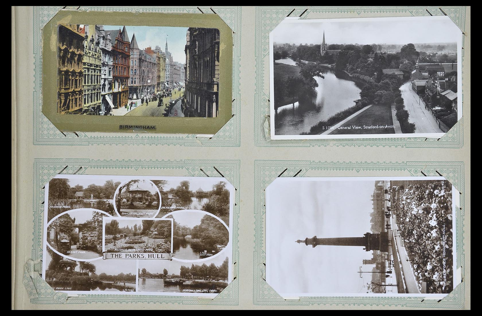 33633 007 - Postzegelverzameling 33633 Engeland ansichtkaarten 1900-1950.