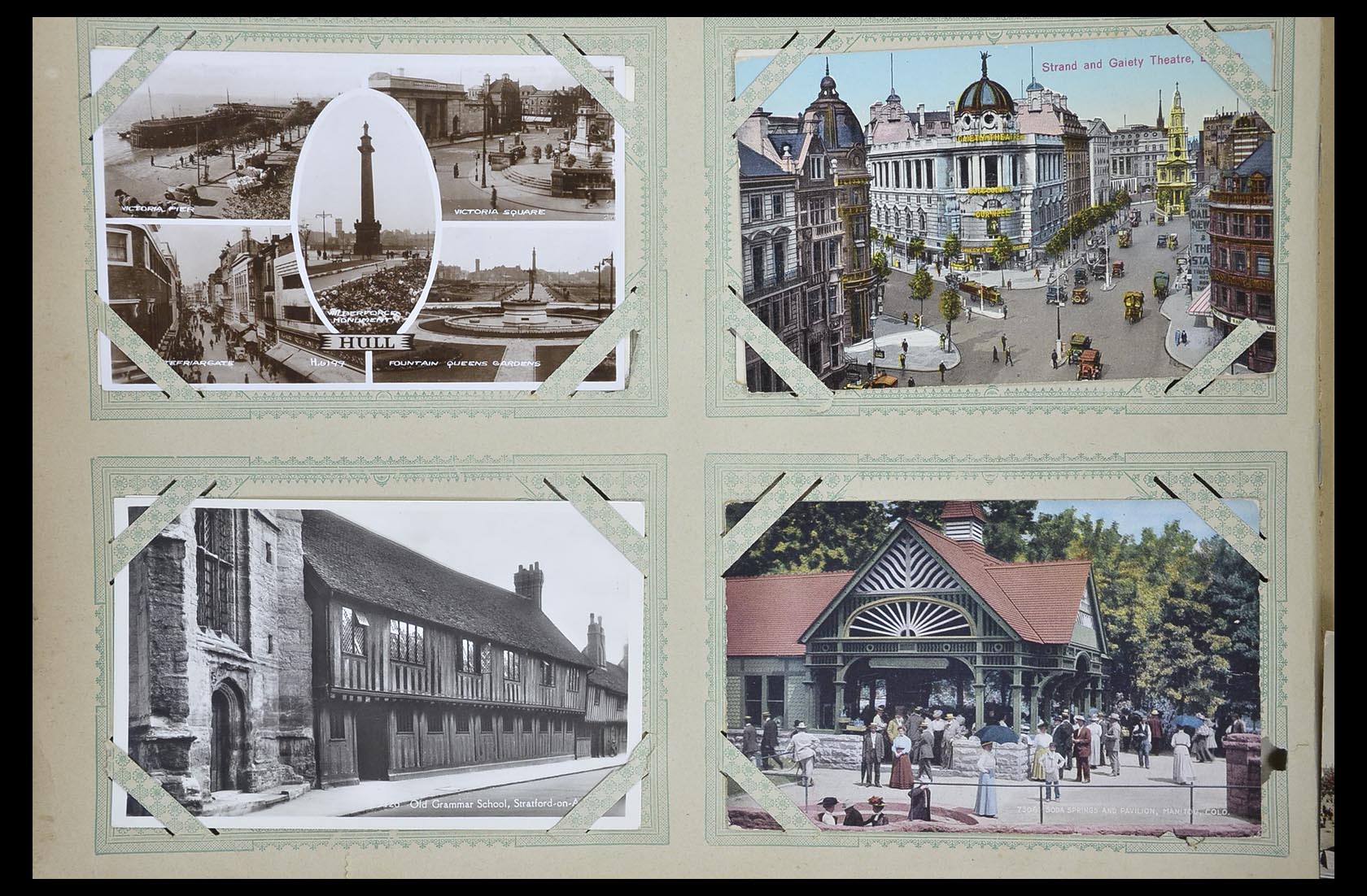 33633 008 - Postzegelverzameling 33633 Engeland ansichtkaarten 1900-1950.