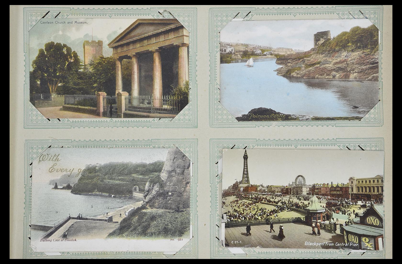 33633 009 - Postzegelverzameling 33633 Engeland ansichtkaarten 1900-1950.