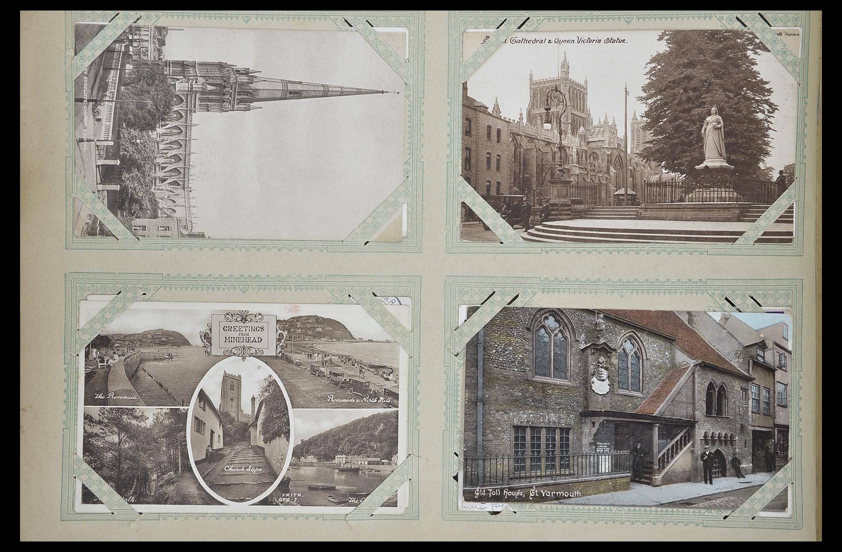 33633 032 - Postzegelverzameling 33633 Engeland ansichtkaarten 1900-1950.