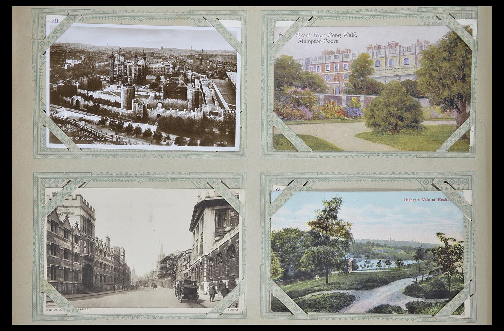 33633 034 - Postzegelverzameling 33633 Engeland ansichtkaarten 1900-1950.