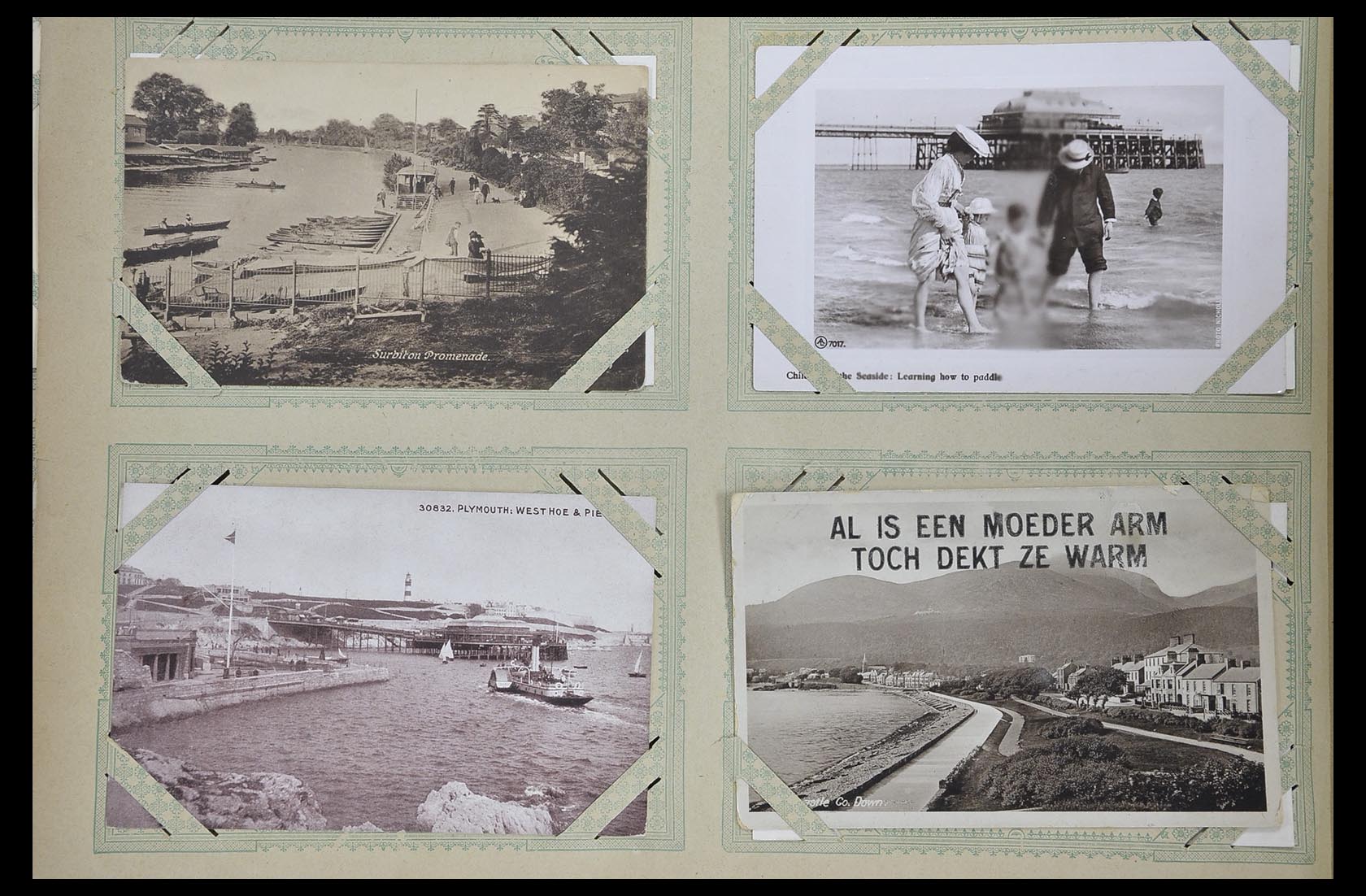 33633 040 - Postzegelverzameling 33633 Engeland ansichtkaarten 1900-1950.