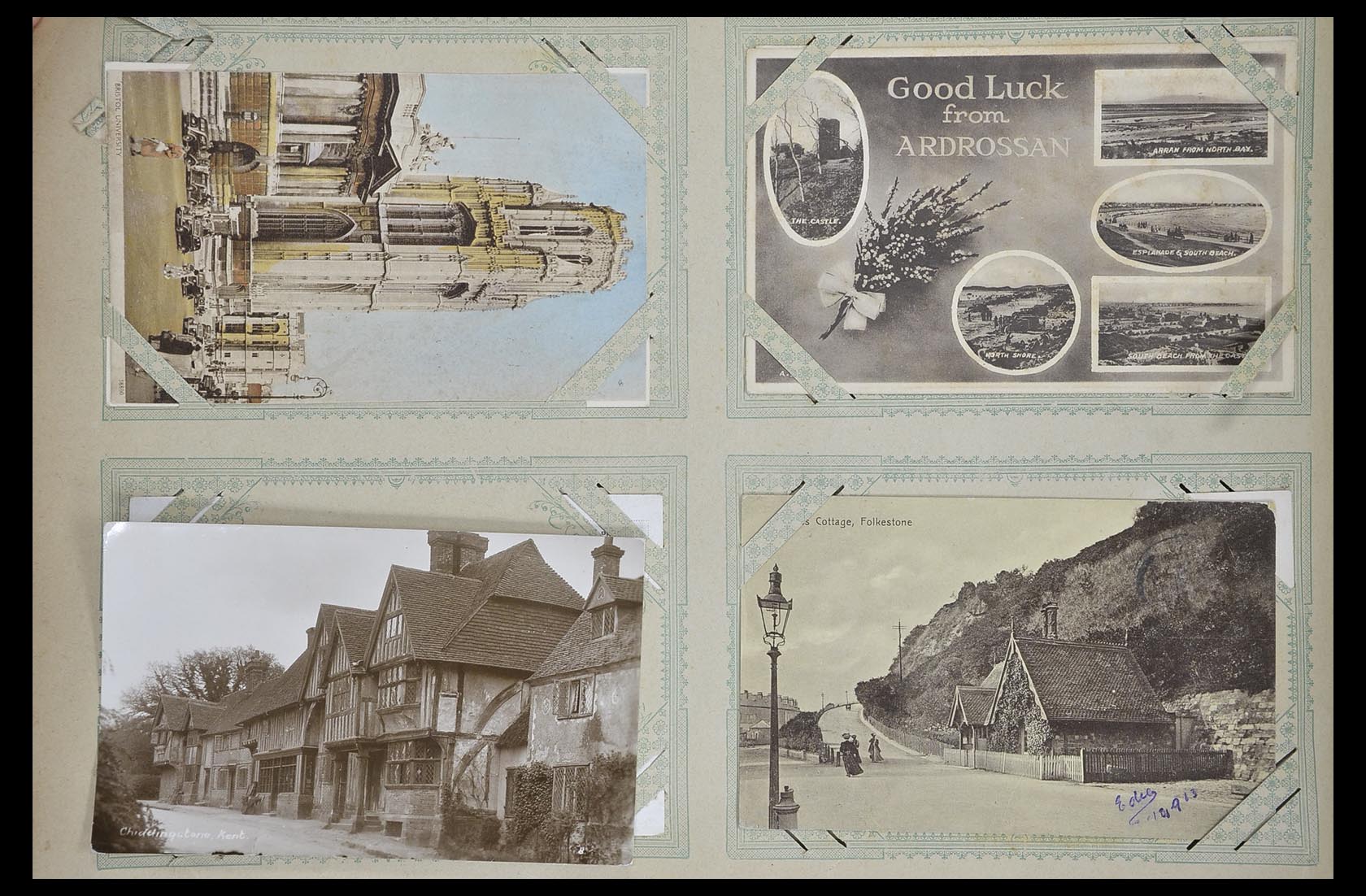 33633 044 - Postzegelverzameling 33633 Engeland ansichtkaarten 1900-1950.