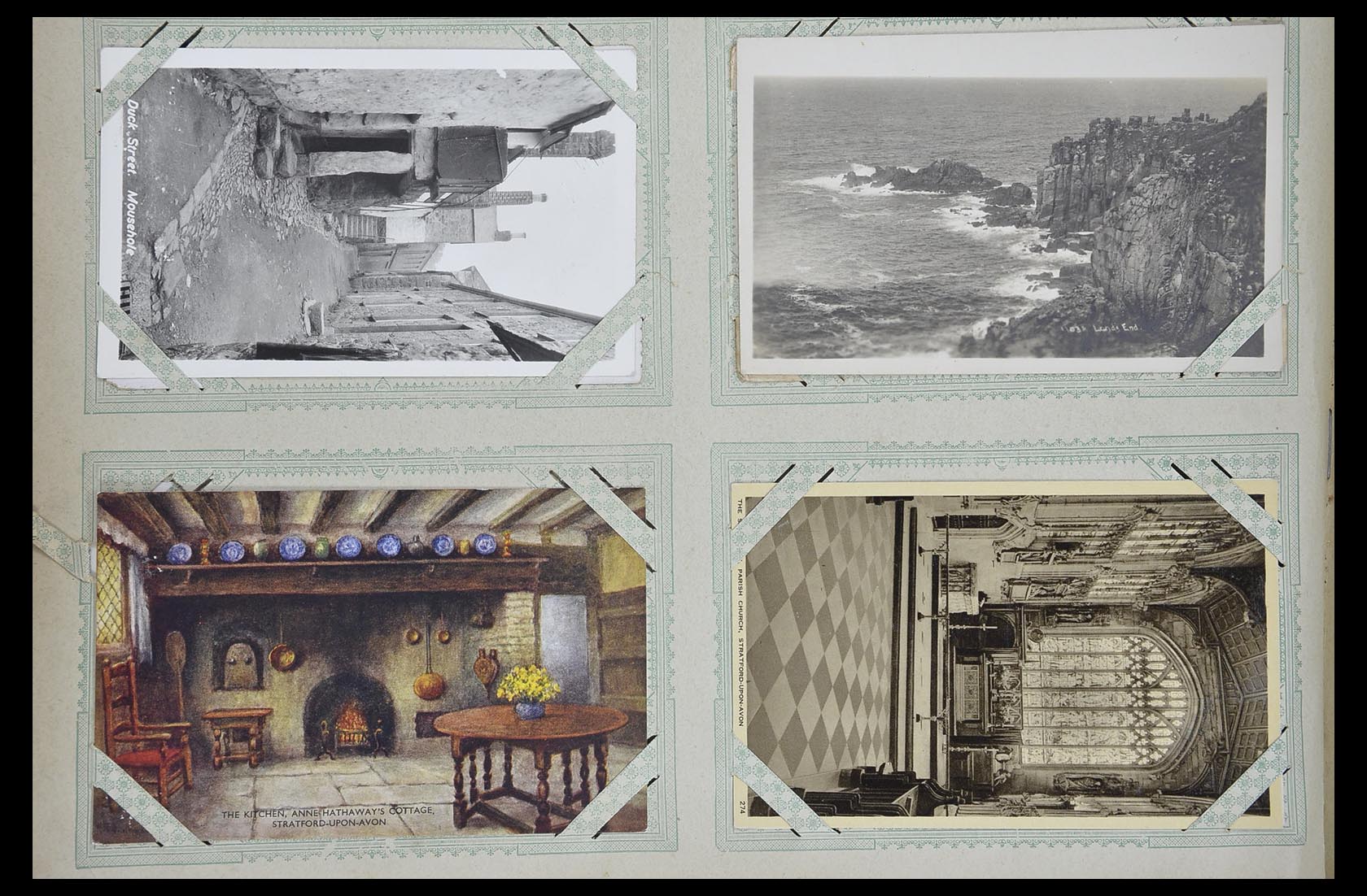 33633 048 - Postzegelverzameling 33633 Engeland ansichtkaarten 1900-1950.