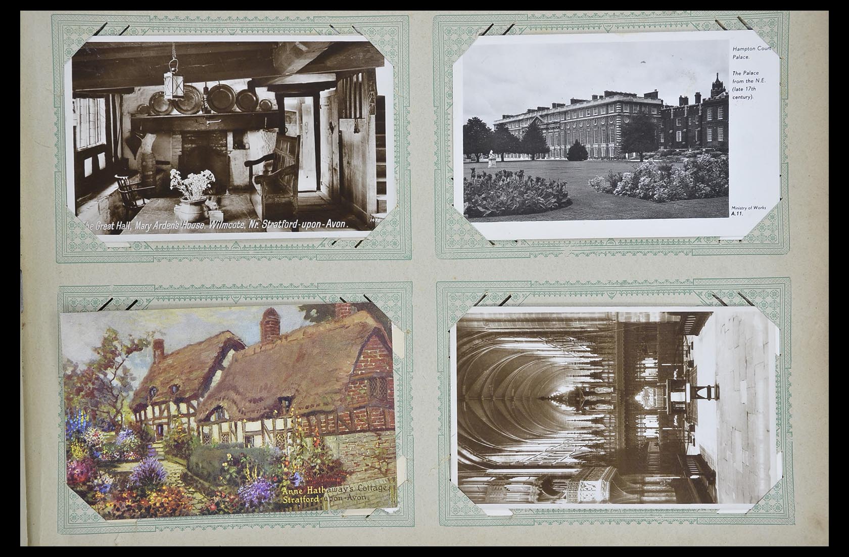 33633 049 - Postzegelverzameling 33633 Engeland ansichtkaarten 1900-1950.