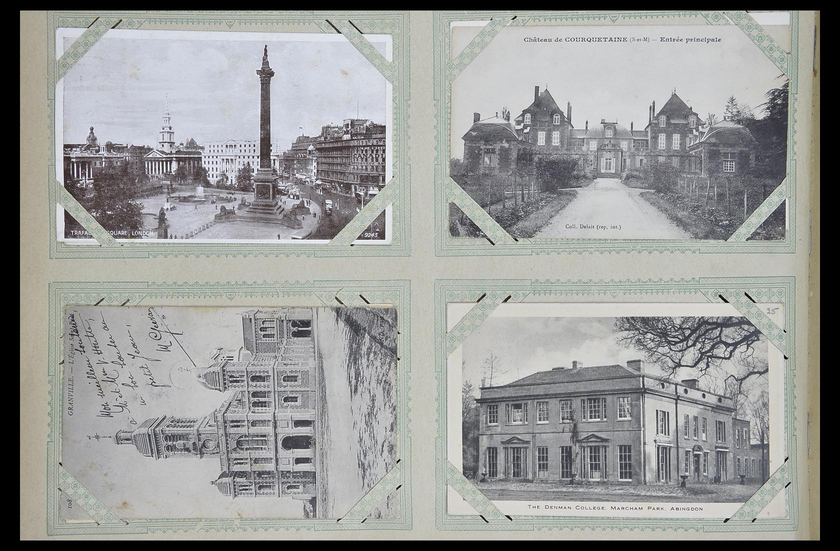 33633 052 - Postzegelverzameling 33633 Engeland ansichtkaarten 1900-1950.