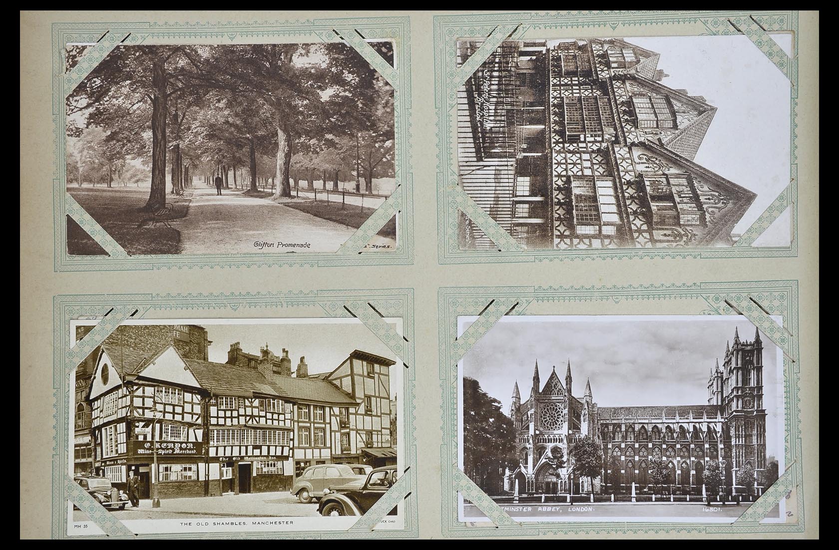 33633 054 - Postzegelverzameling 33633 Engeland ansichtkaarten 1900-1950.