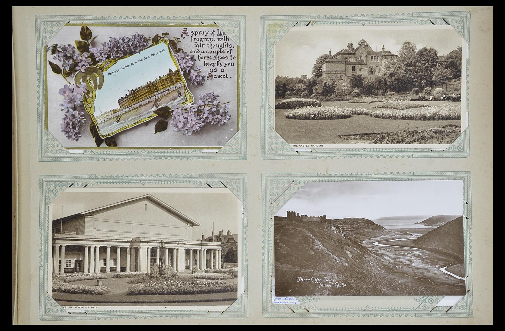 33633 055 - Postzegelverzameling 33633 Engeland ansichtkaarten 1900-1950.