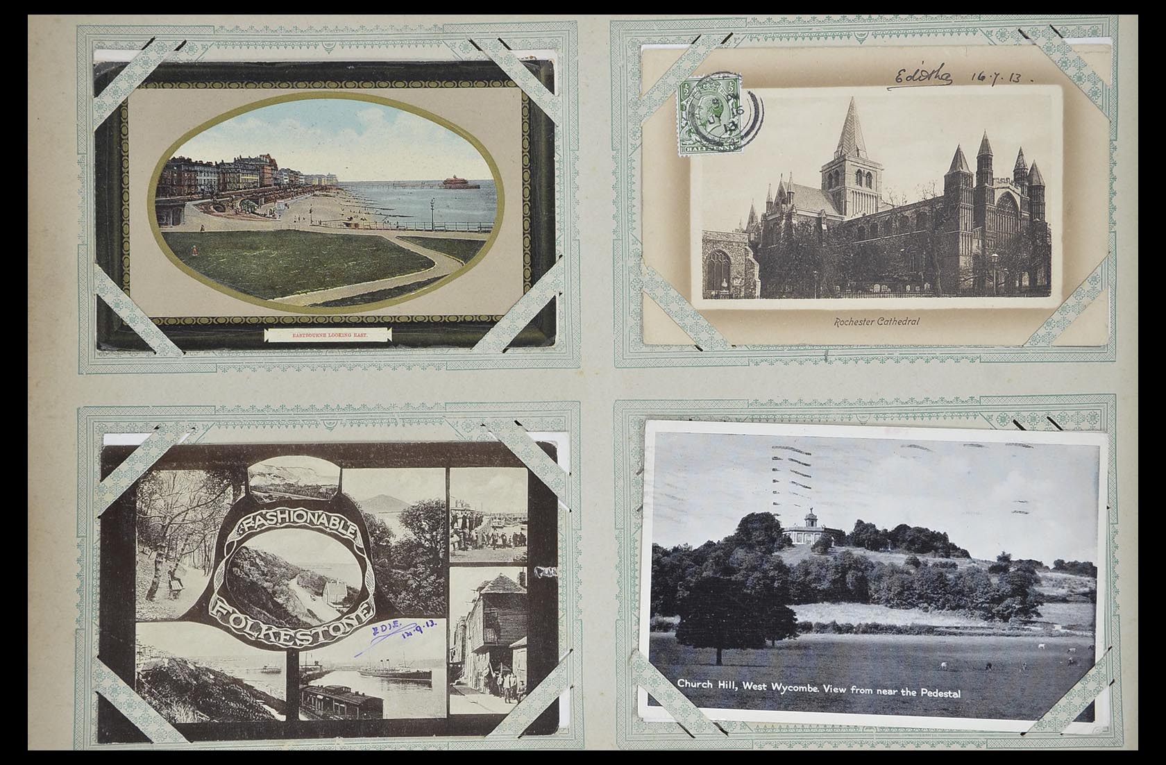 33633 058 - Postzegelverzameling 33633 Engeland ansichtkaarten 1900-1950.