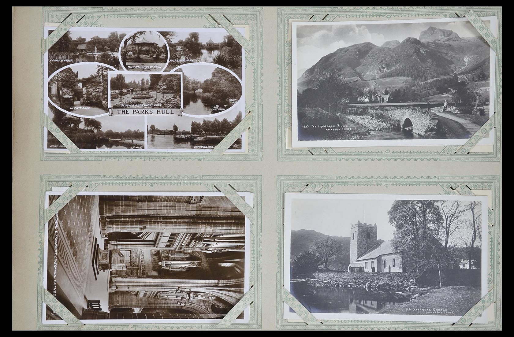 33633 060 - Postzegelverzameling 33633 Engeland ansichtkaarten 1900-1950.