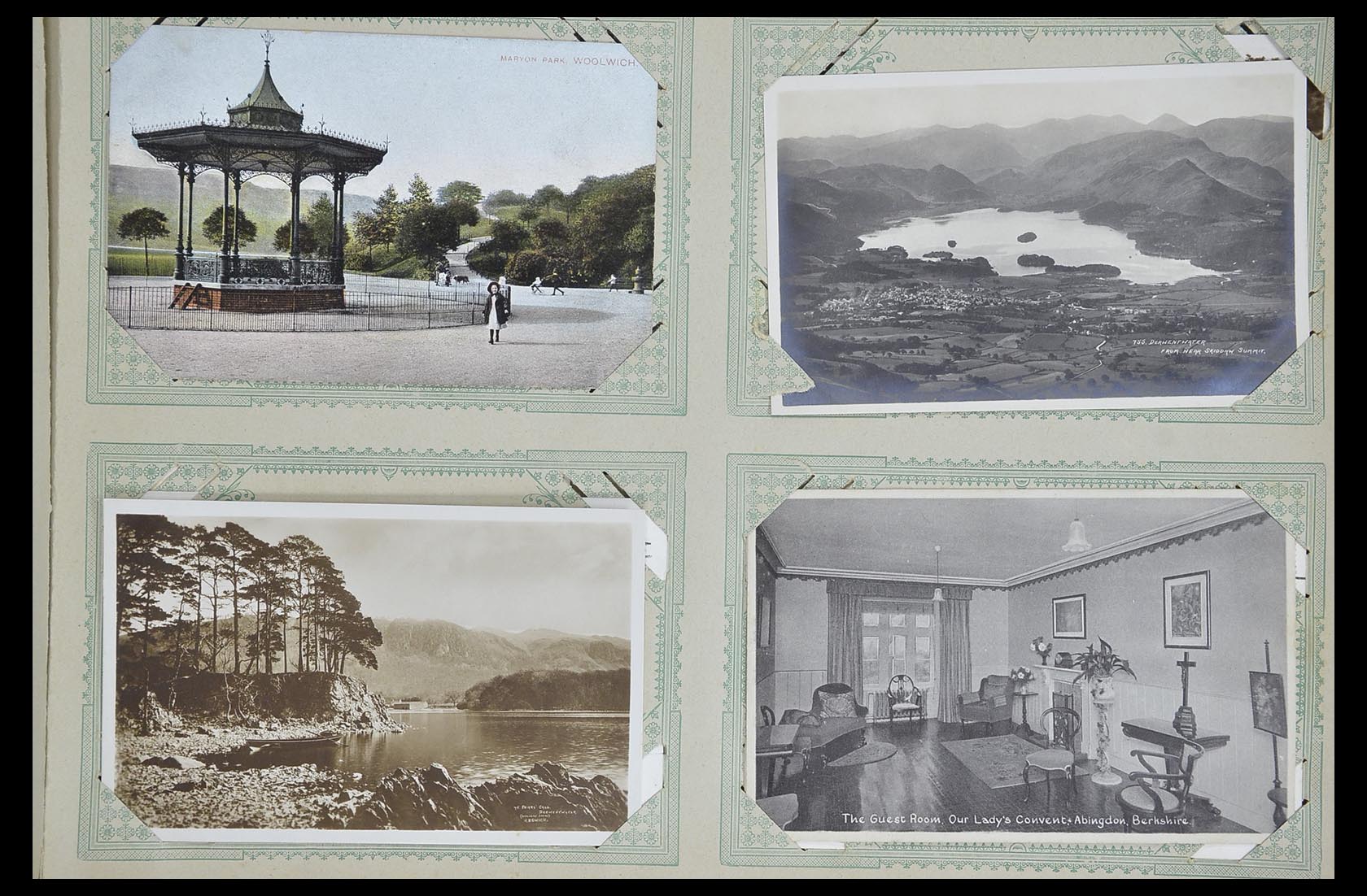 33633 061 - Postzegelverzameling 33633 Engeland ansichtkaarten 1900-1950.