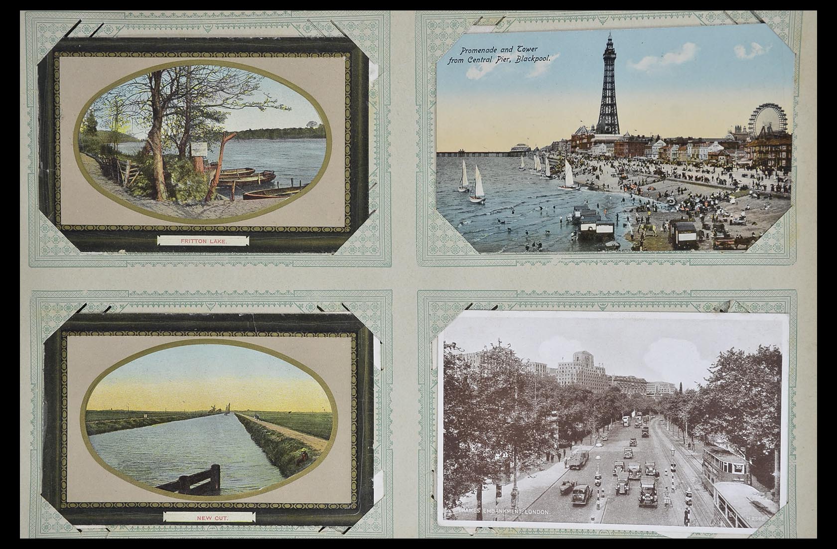 33633 065 - Postzegelverzameling 33633 Engeland ansichtkaarten 1900-1950.
