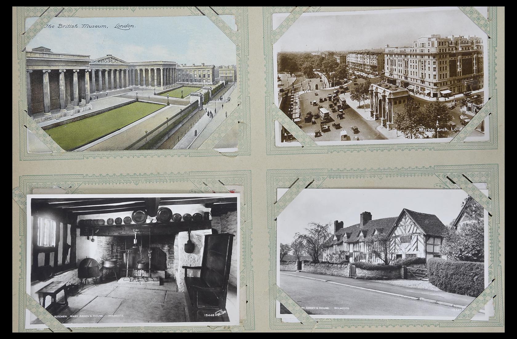 33633 068 - Postzegelverzameling 33633 Engeland ansichtkaarten 1900-1950.
