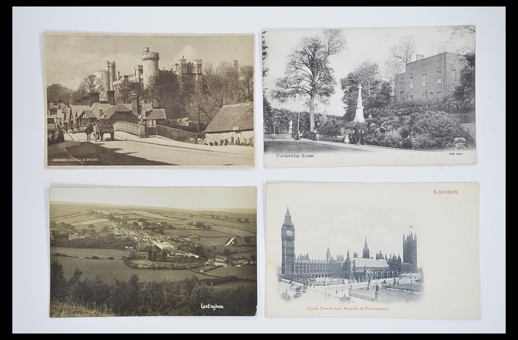33633 076 - Postzegelverzameling 33633 Engeland ansichtkaarten 1900-1950.