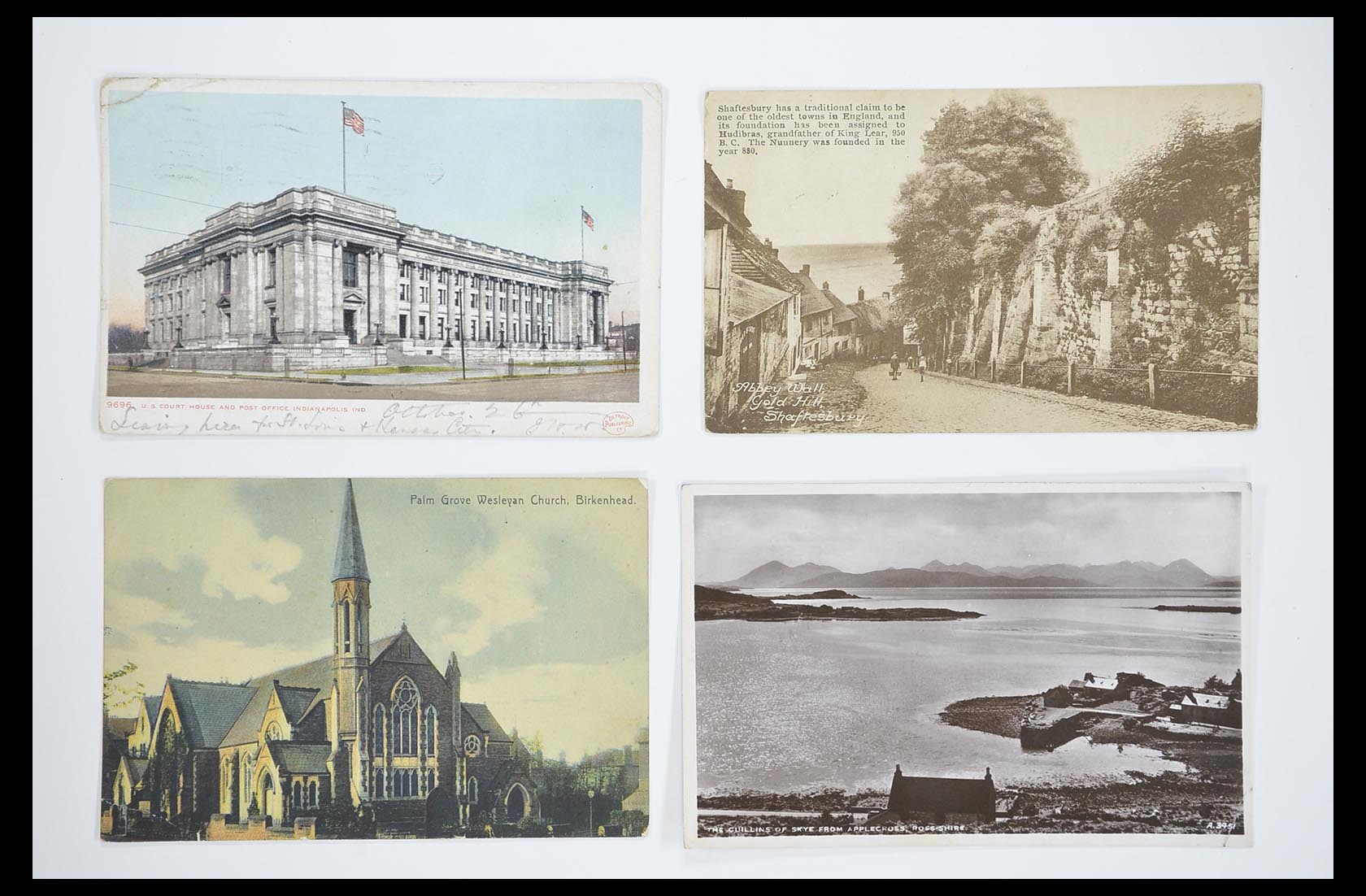33633 083 - Postzegelverzameling 33633 Engeland ansichtkaarten 1900-1950.