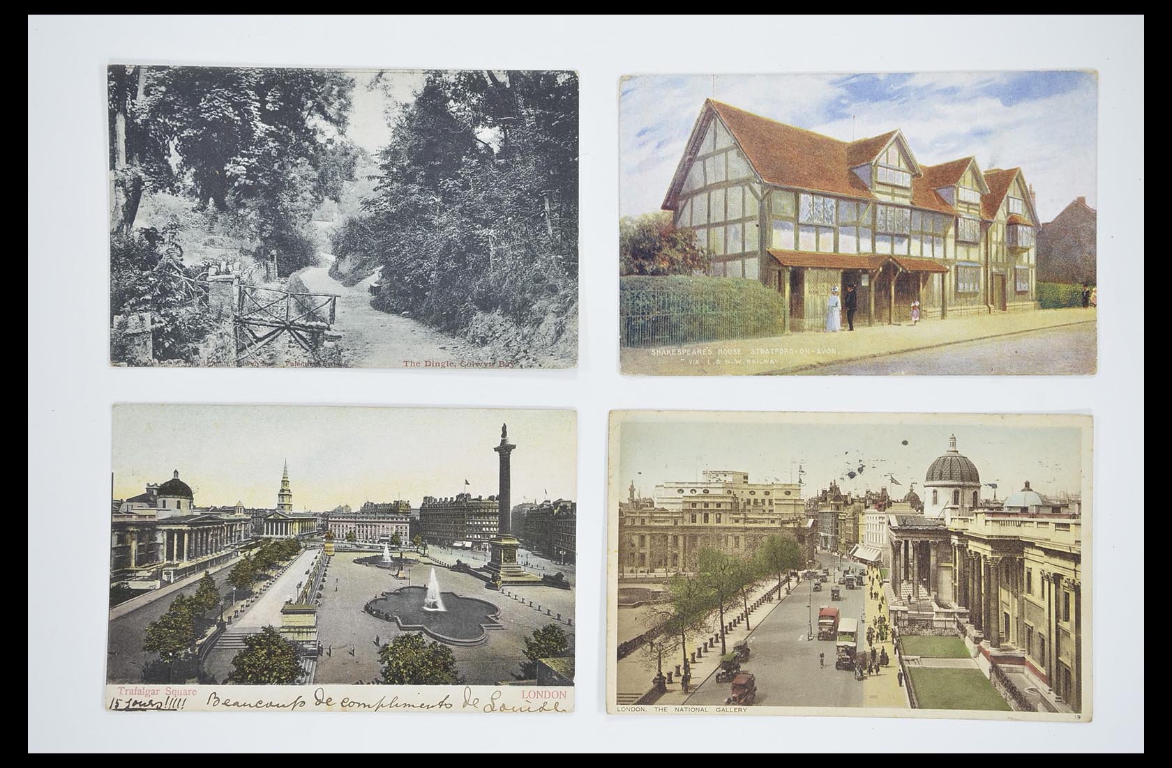 33633 085 - Postzegelverzameling 33633 Engeland ansichtkaarten 1900-1950.