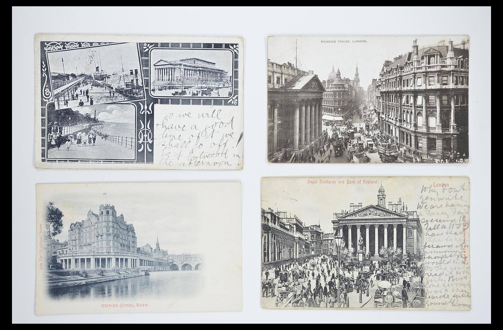 33633 086 - Postzegelverzameling 33633 Engeland ansichtkaarten 1900-1950.