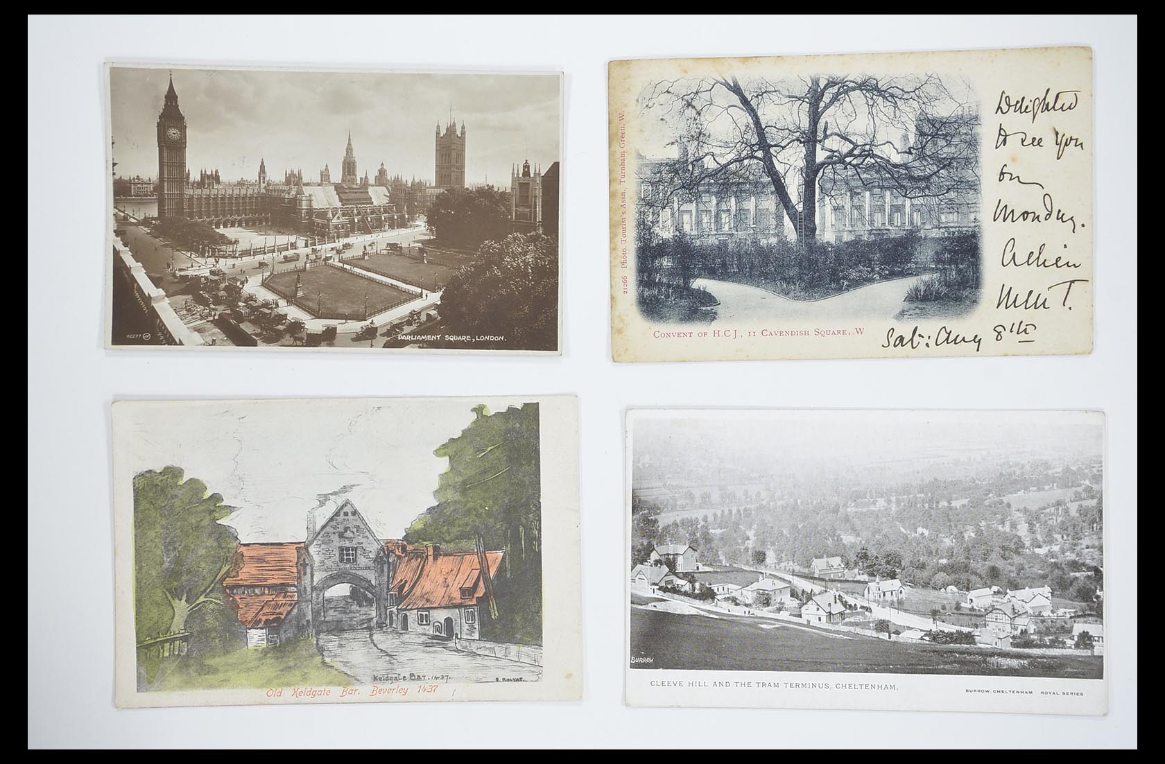 33633 092 - Postzegelverzameling 33633 Engeland ansichtkaarten 1900-1950.