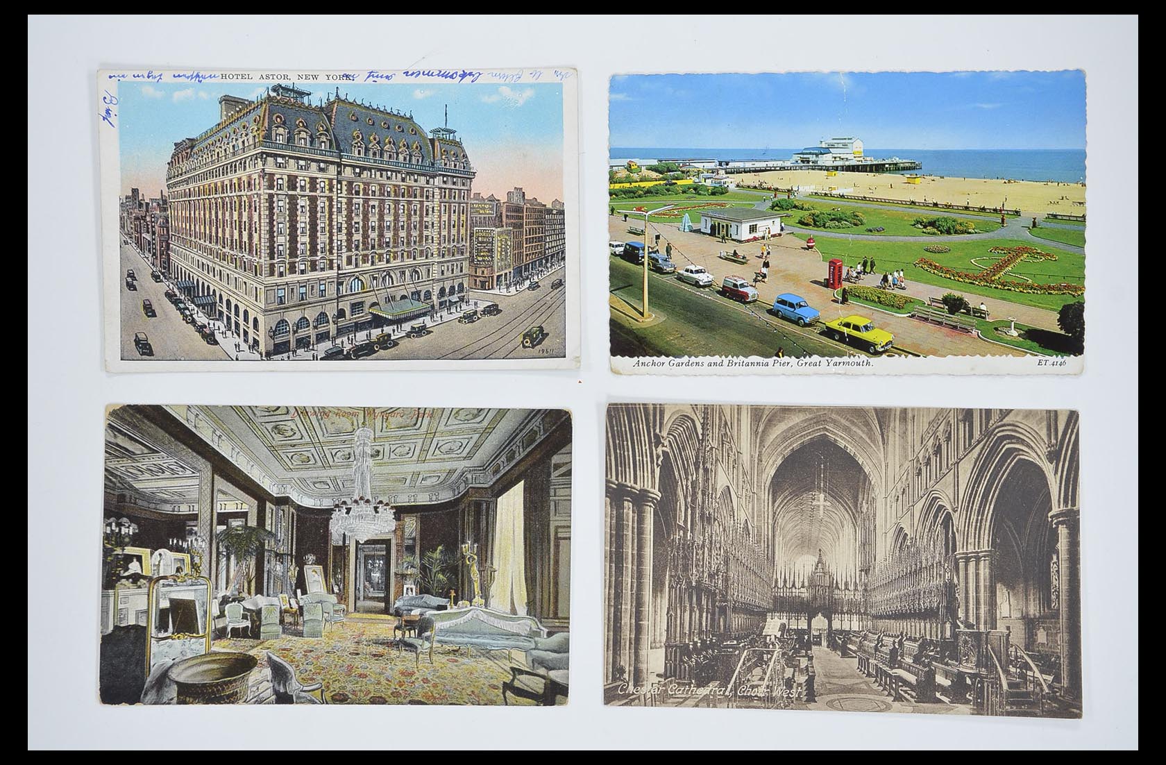 33633 095 - Postzegelverzameling 33633 Engeland ansichtkaarten 1900-1950.