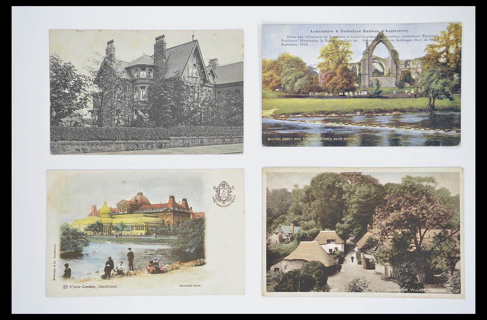 33633 100 - Postzegelverzameling 33633 Engeland ansichtkaarten 1900-1950.