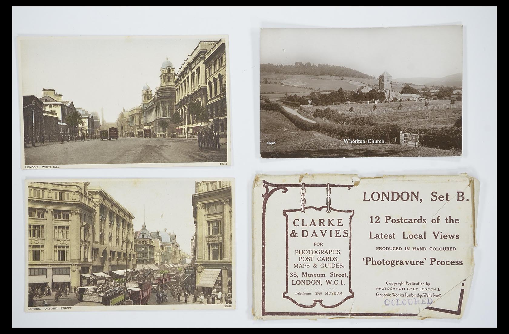 33633 123 - Postzegelverzameling 33633 Engeland ansichtkaarten 1900-1950.