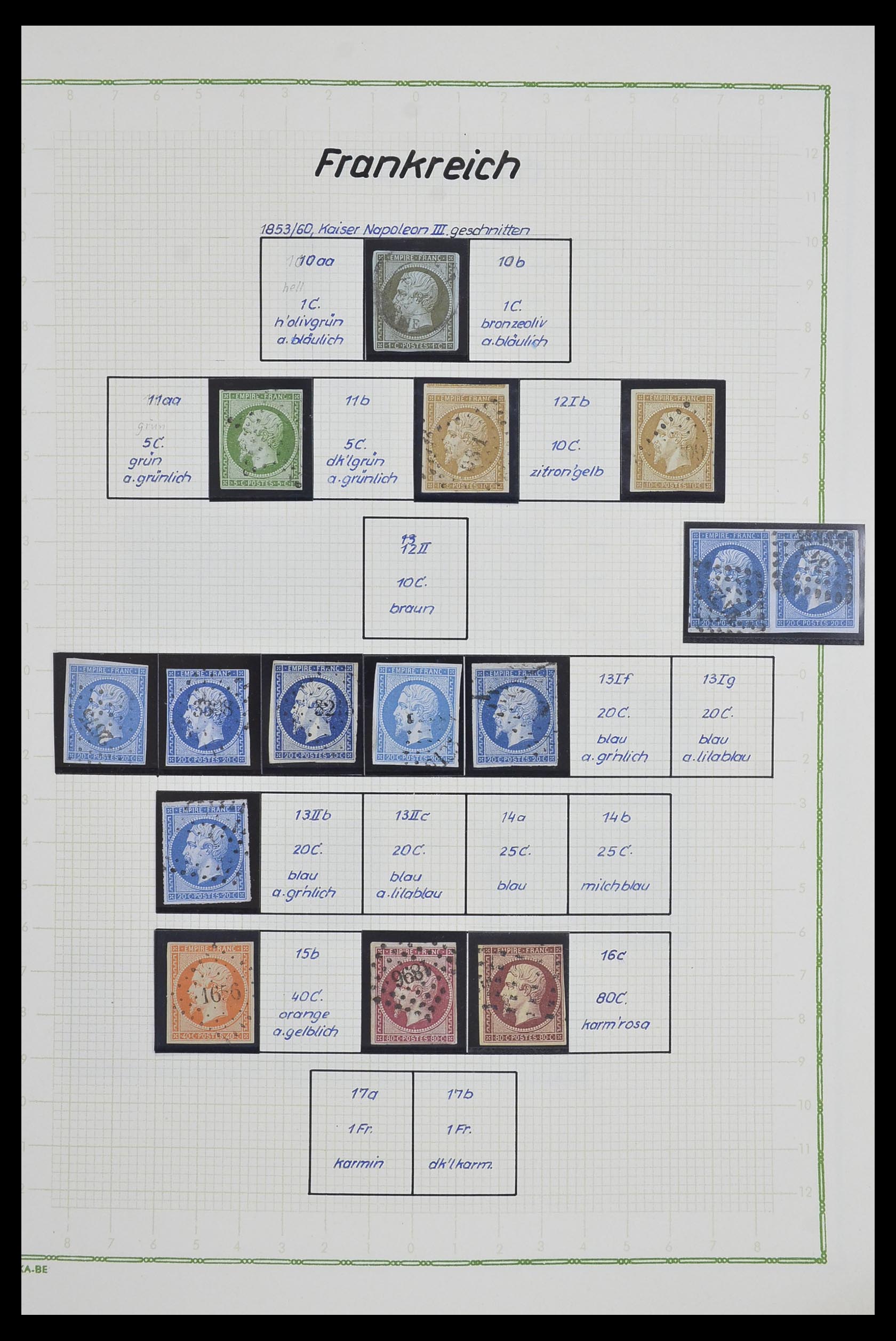 33634 002 - Postzegelverzameling 33634 Frankrijk 1849-2000.