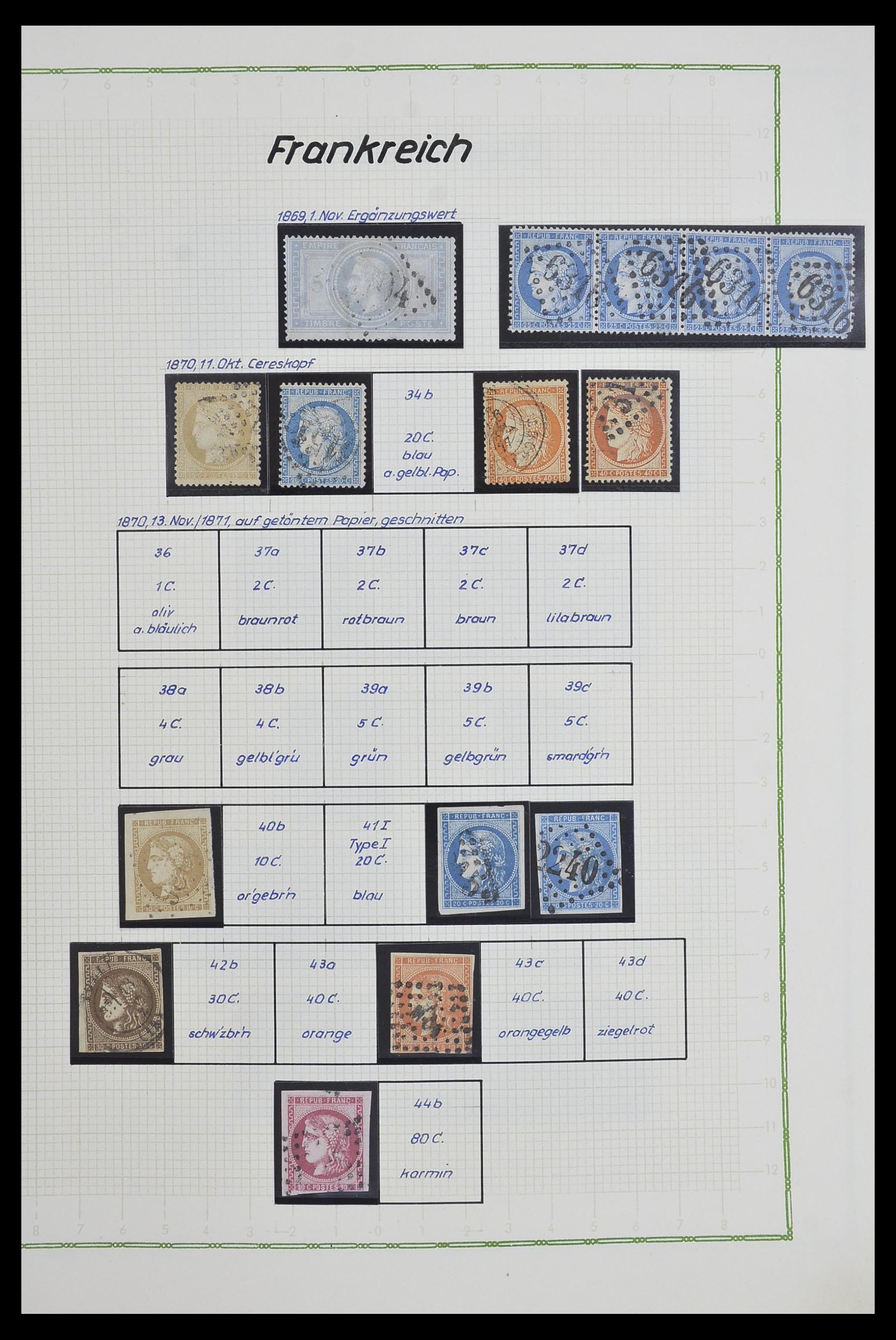 33634 004 - Postzegelverzameling 33634 Frankrijk 1849-2000.