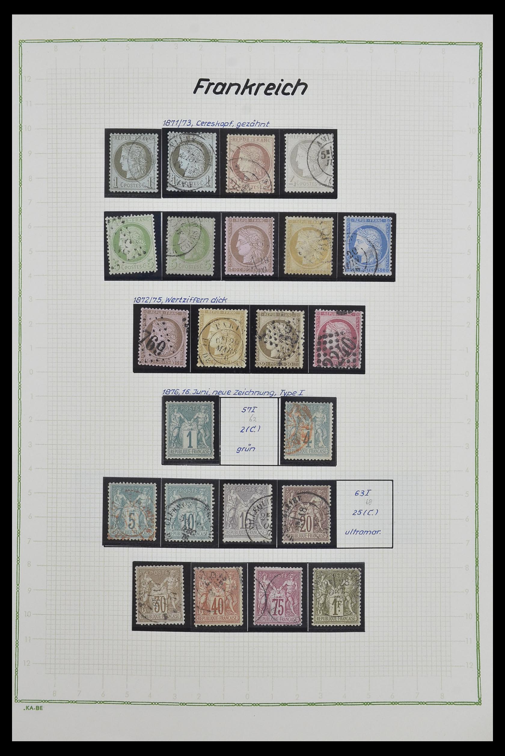 33634 005 - Postzegelverzameling 33634 Frankrijk 1849-2000.