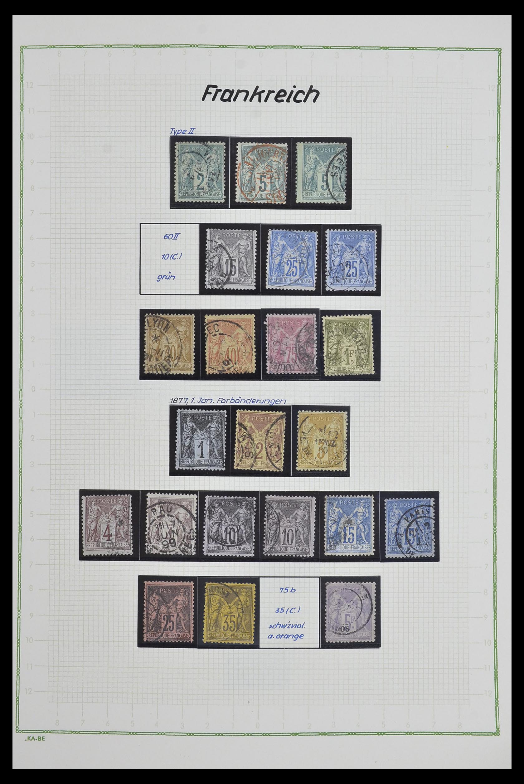 33634 006 - Postzegelverzameling 33634 Frankrijk 1849-2000.